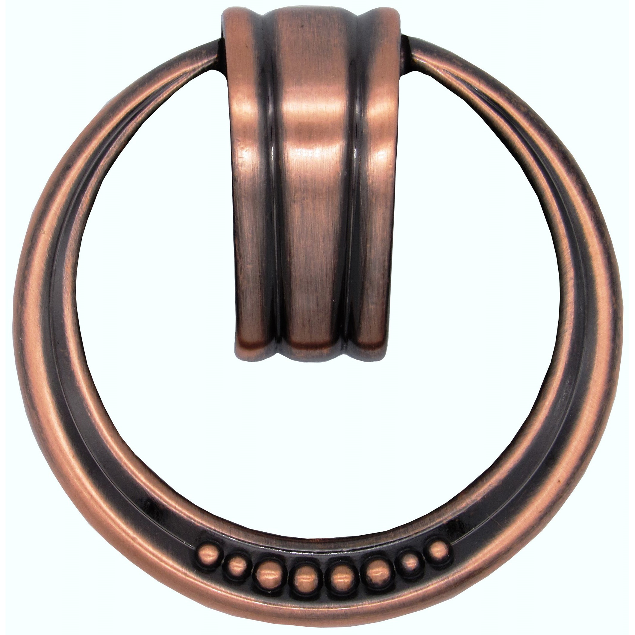 product: Buck Snort Lodge Beaded Elegance Ring Pull Satin Copper Oxide shown