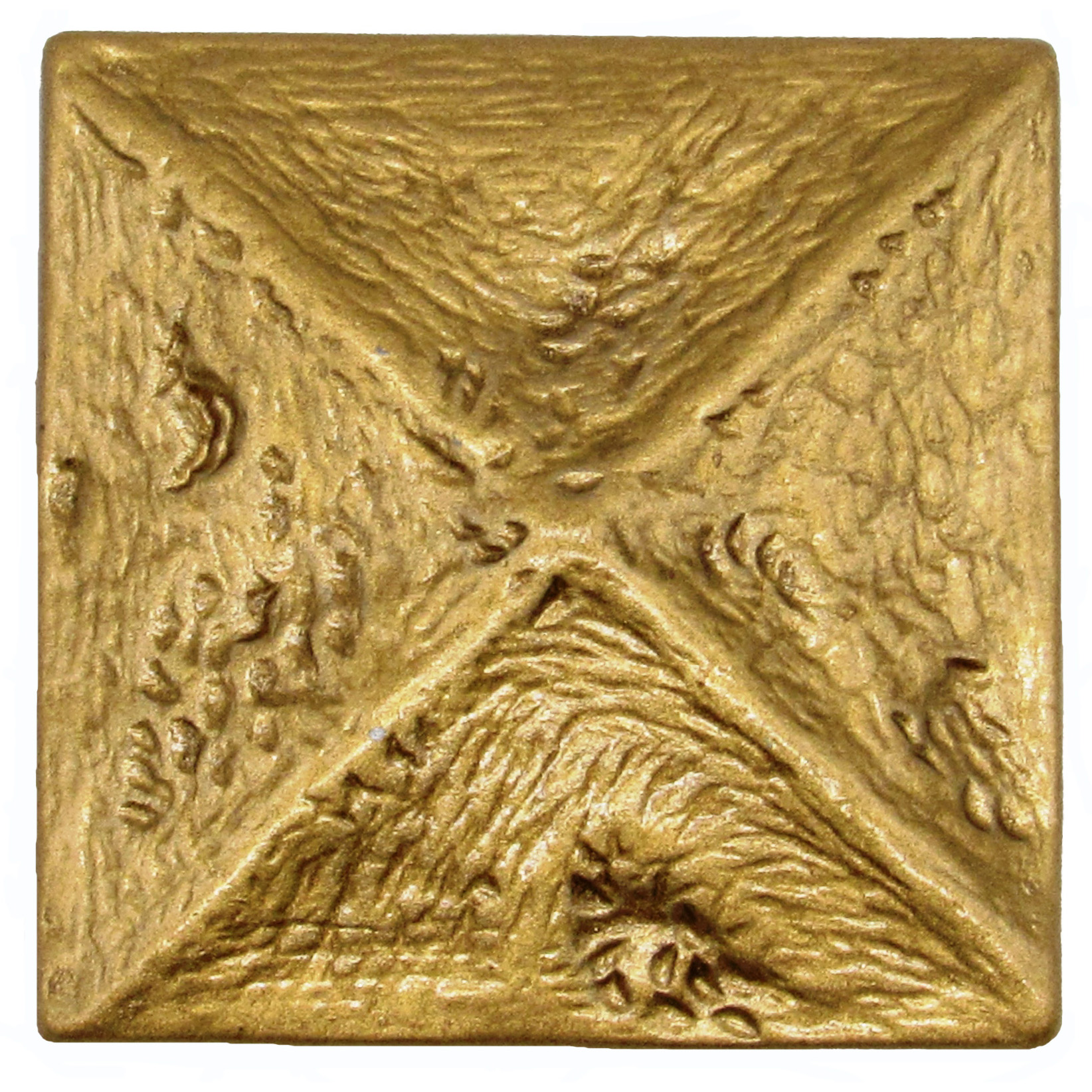 product: Buck Snort Lodge Rustic Pyramid Knob Lux Gold shown