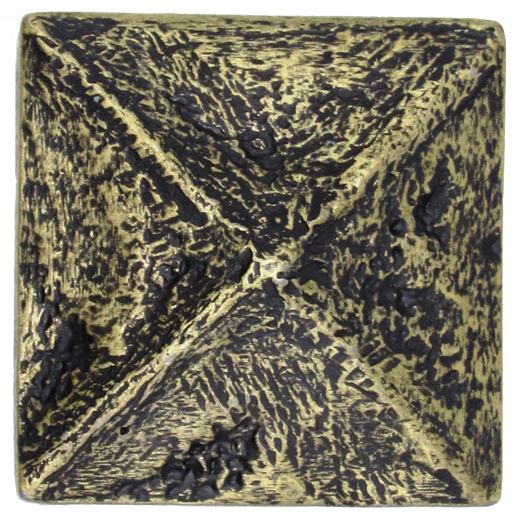 product: Buck Snort Lodge Rustic Pyramid Knob Brass Oxide shown