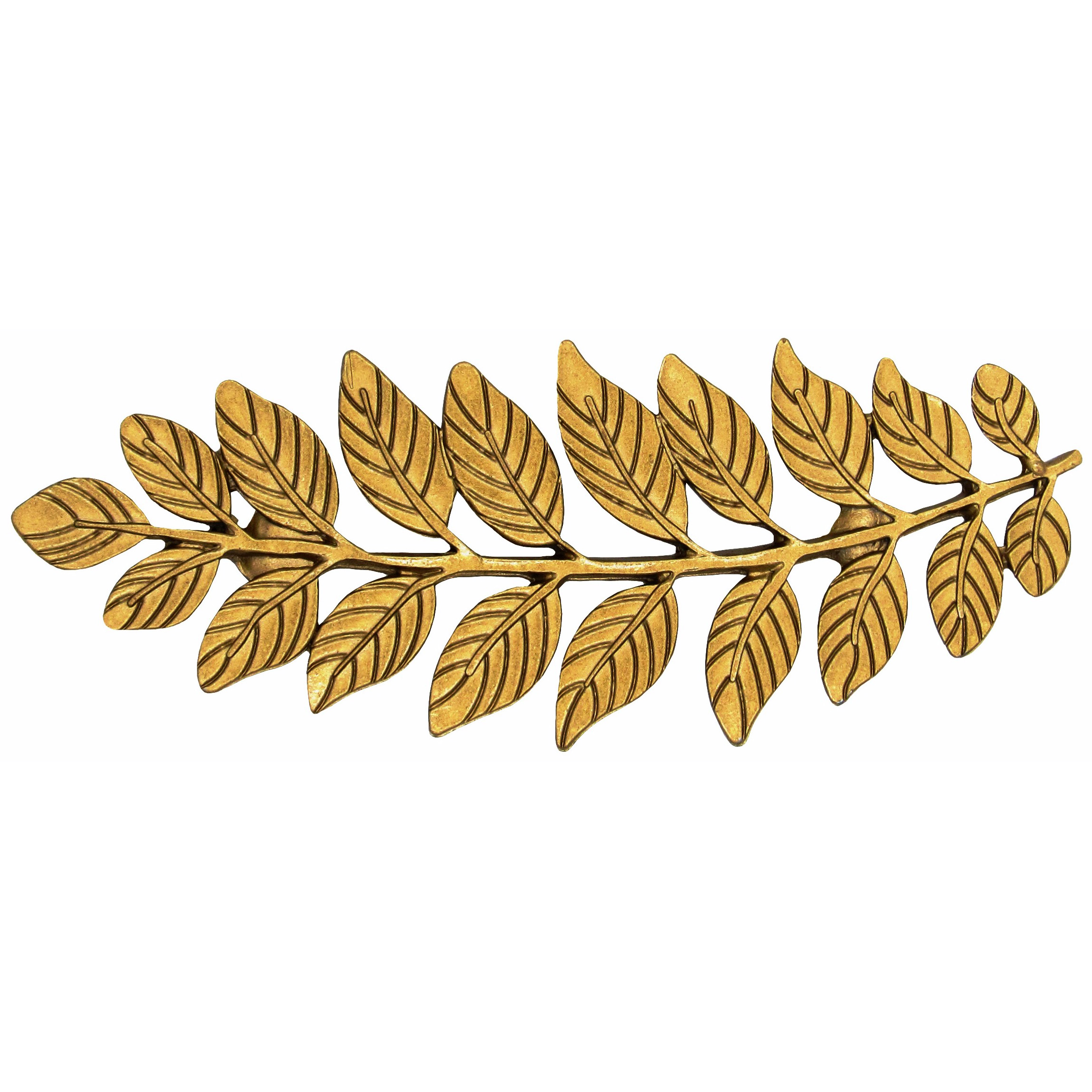 product: Buck Snort Lodge Fern Leaf Pull 2-15/16