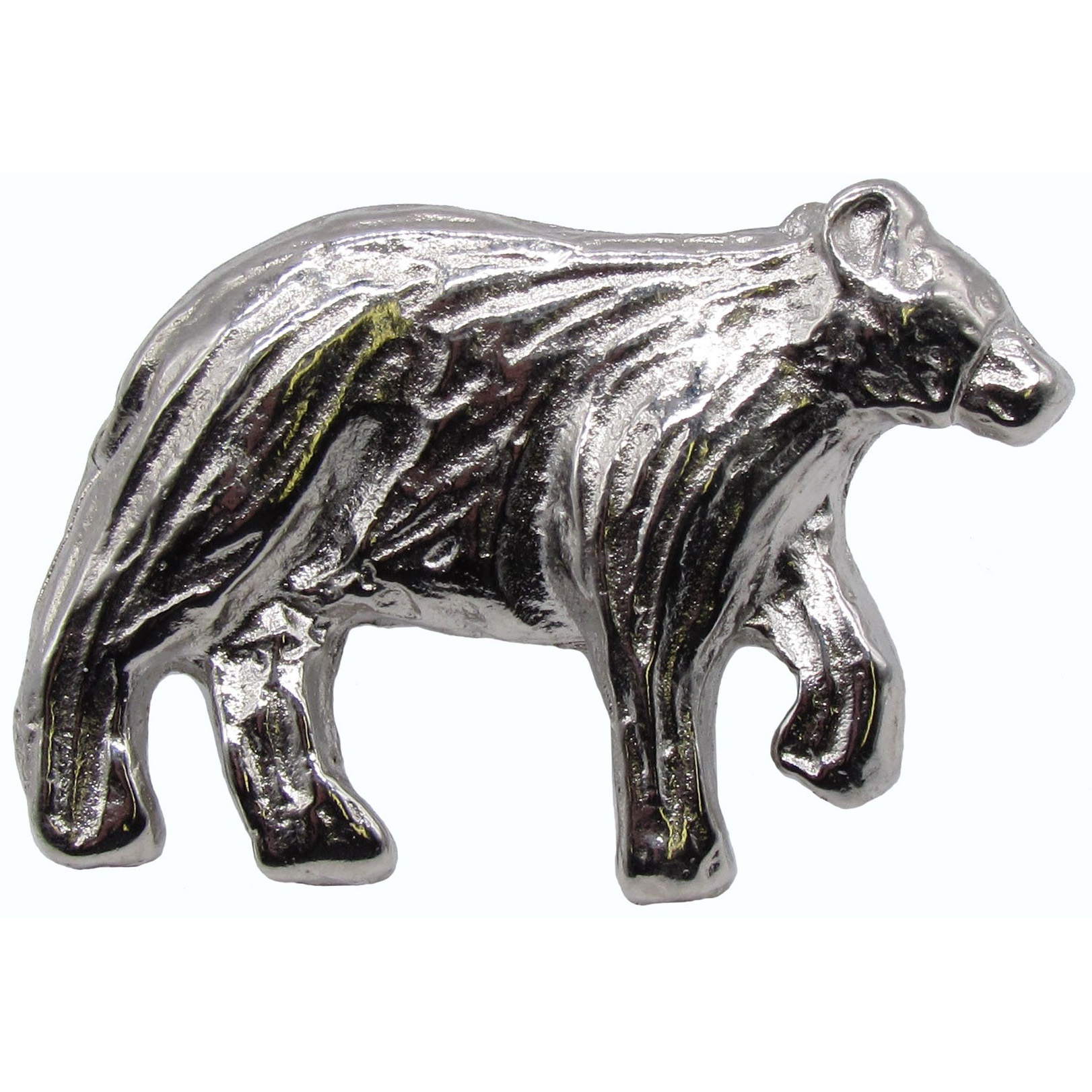 product: Buck Snort Lodge Bear Right Facing Knob Nickel shown