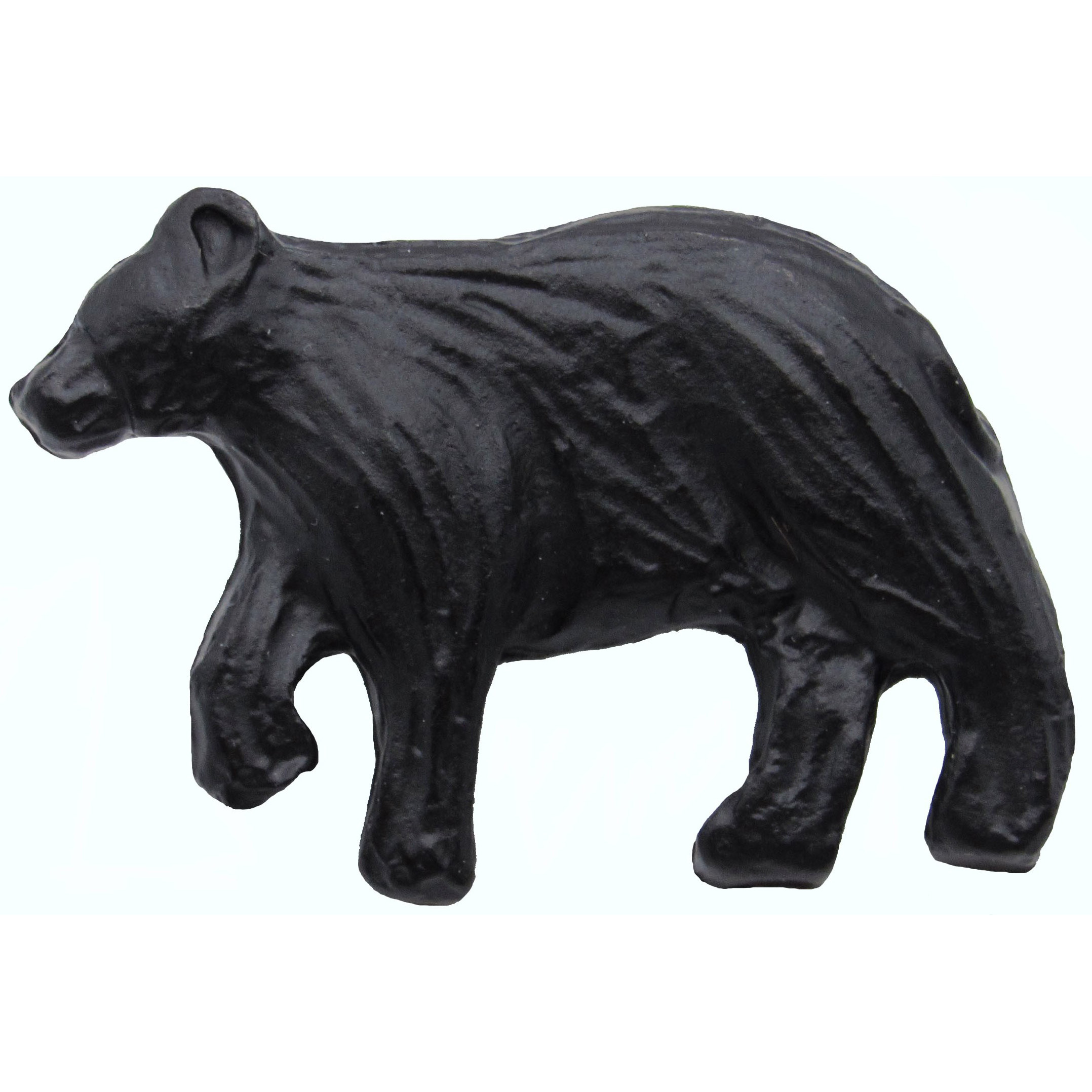 product: Buck Snort Lodge Bear Left Facing Knob Matte Black shown