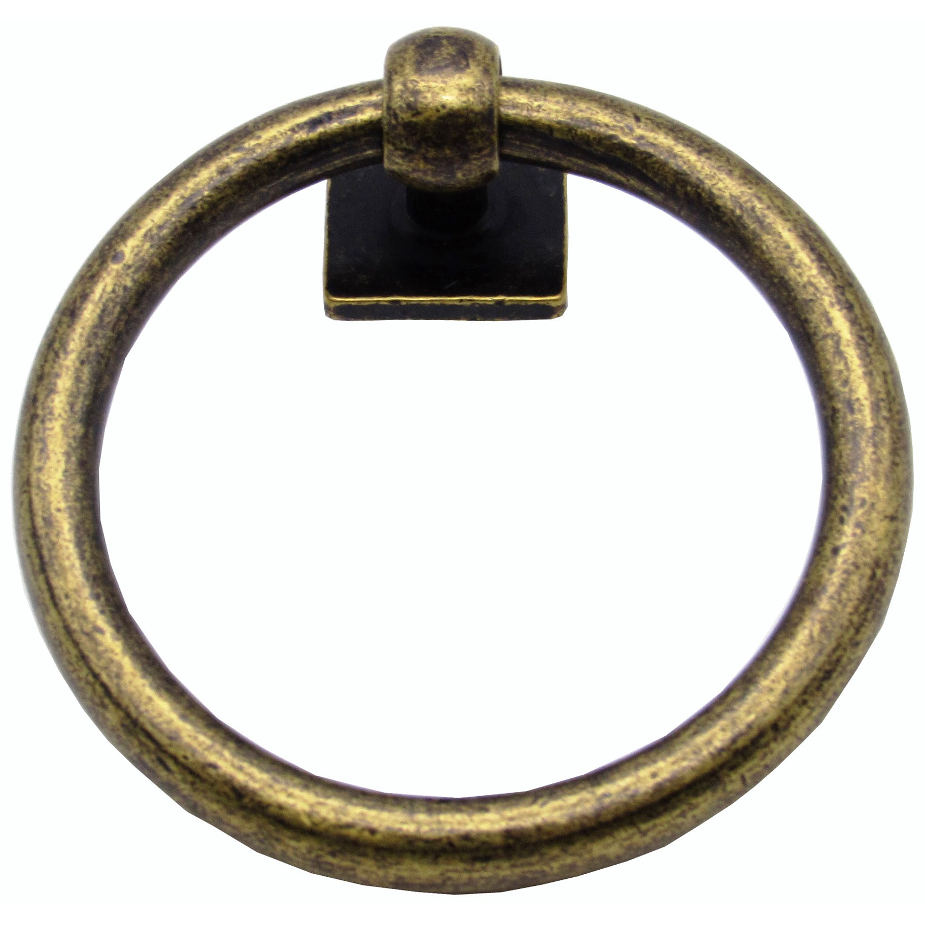 product: Buck Snort Lodge Traditional Ring Pull Brass Oxide shown