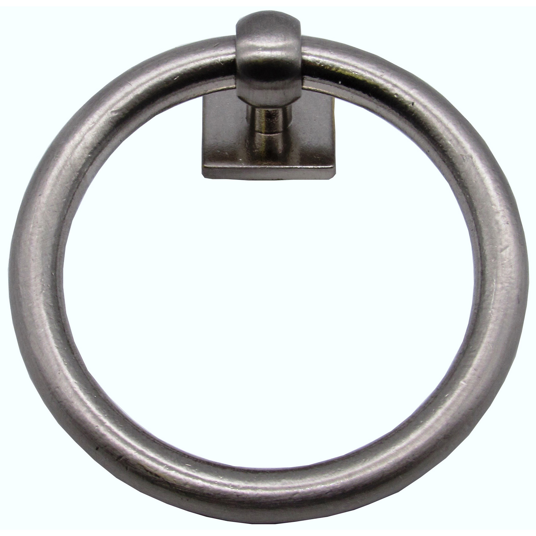 product: Buck Snort Lodge Traditional Ring Pull Satin Nickel shown