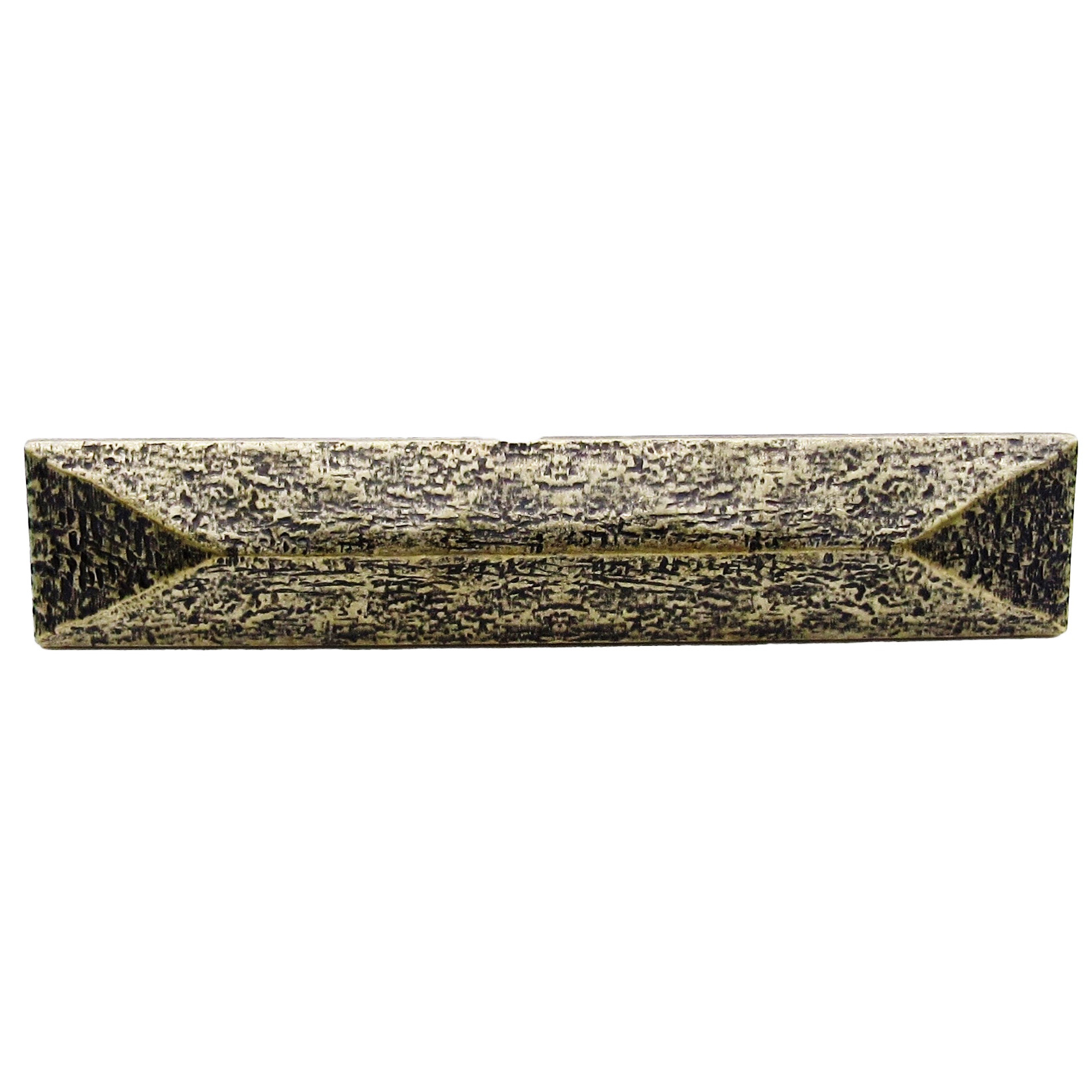 product: Buck Snort Lodge Rustic Pyramid Pull 3-3/4