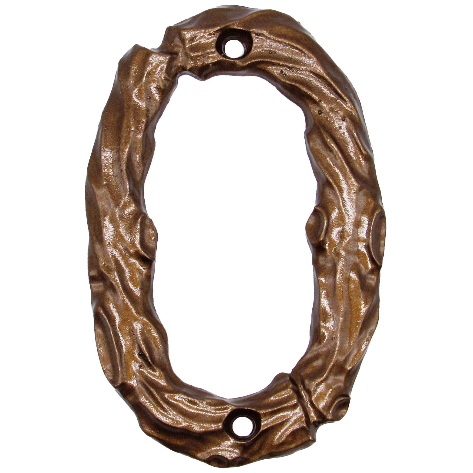 product: Buck Snort Lodge Log House Number Zero Lux Bronze shown