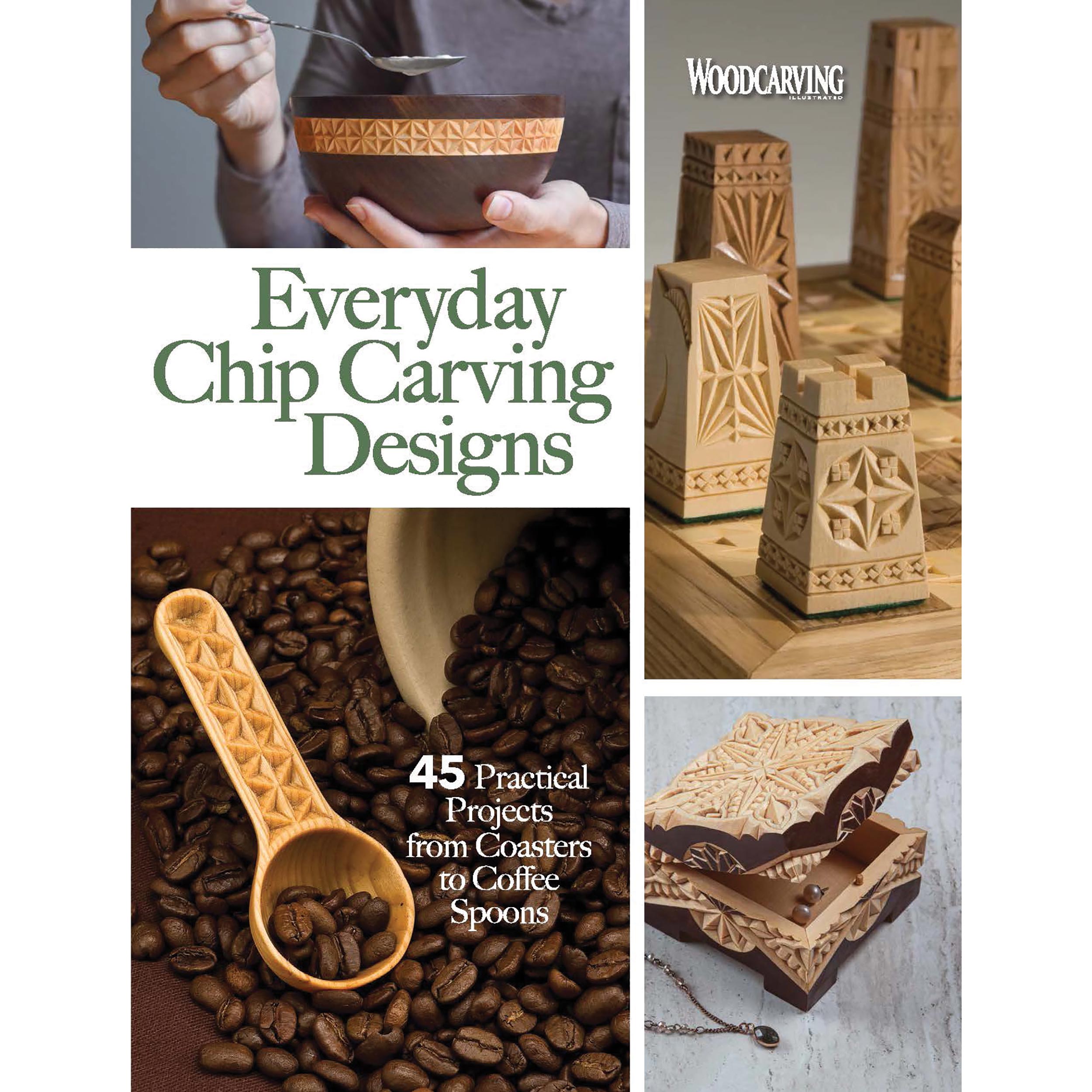 product: Fox Chapel Everyday Chip Carving Designs shown