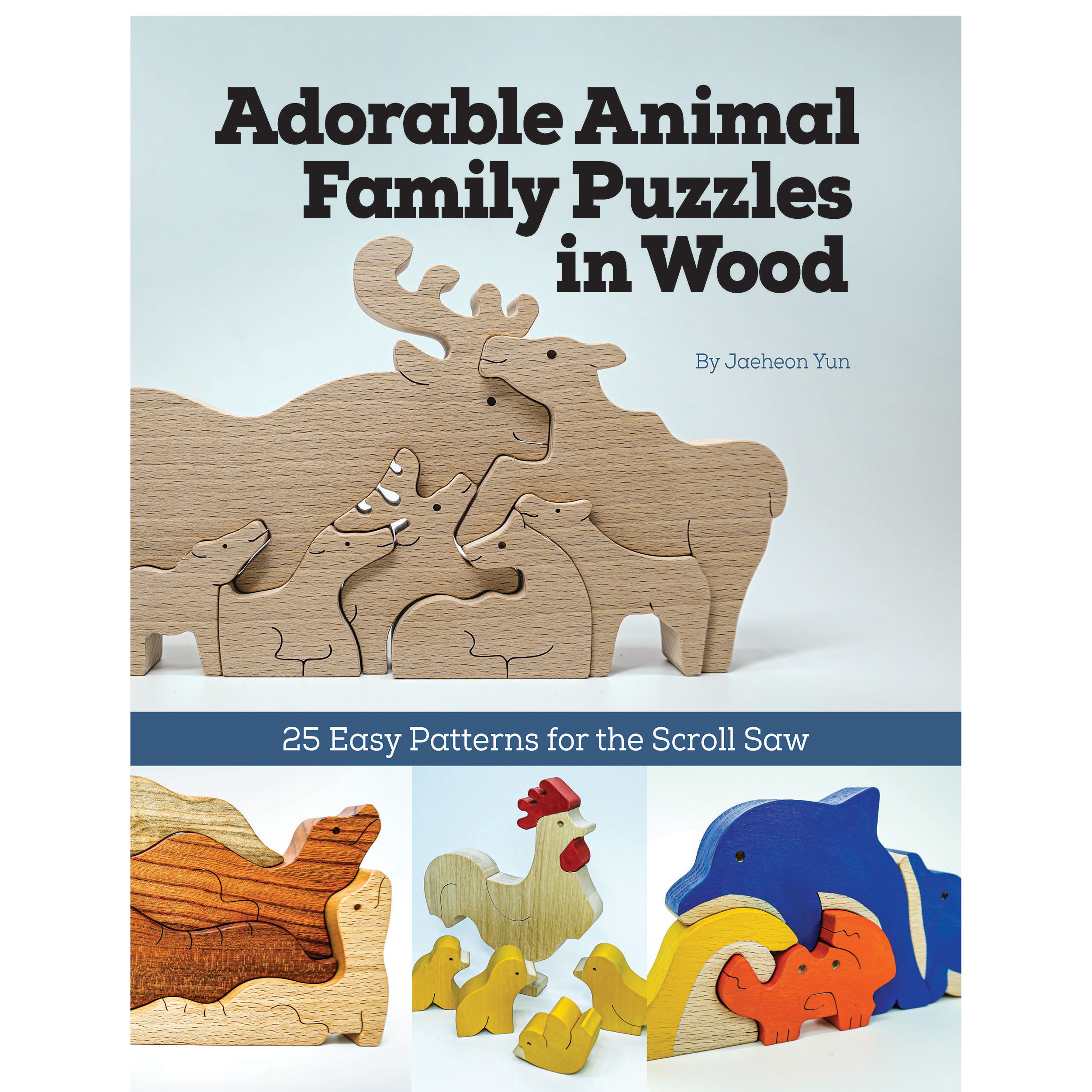 product: Fox Chapel Adorable Animal Family Puzzles in Wood shown