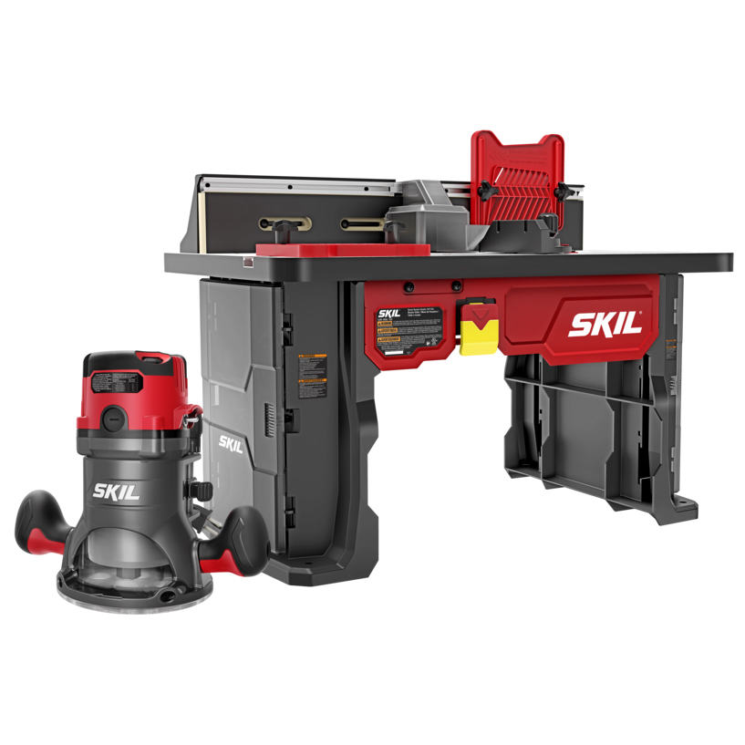 product: SKIL Router Table and Fixed Base Router Kit shown