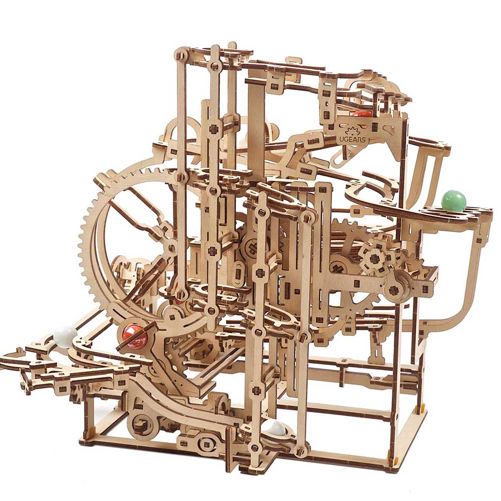 product: UGears Marble Run - Stepped Hoist Model Kit shown