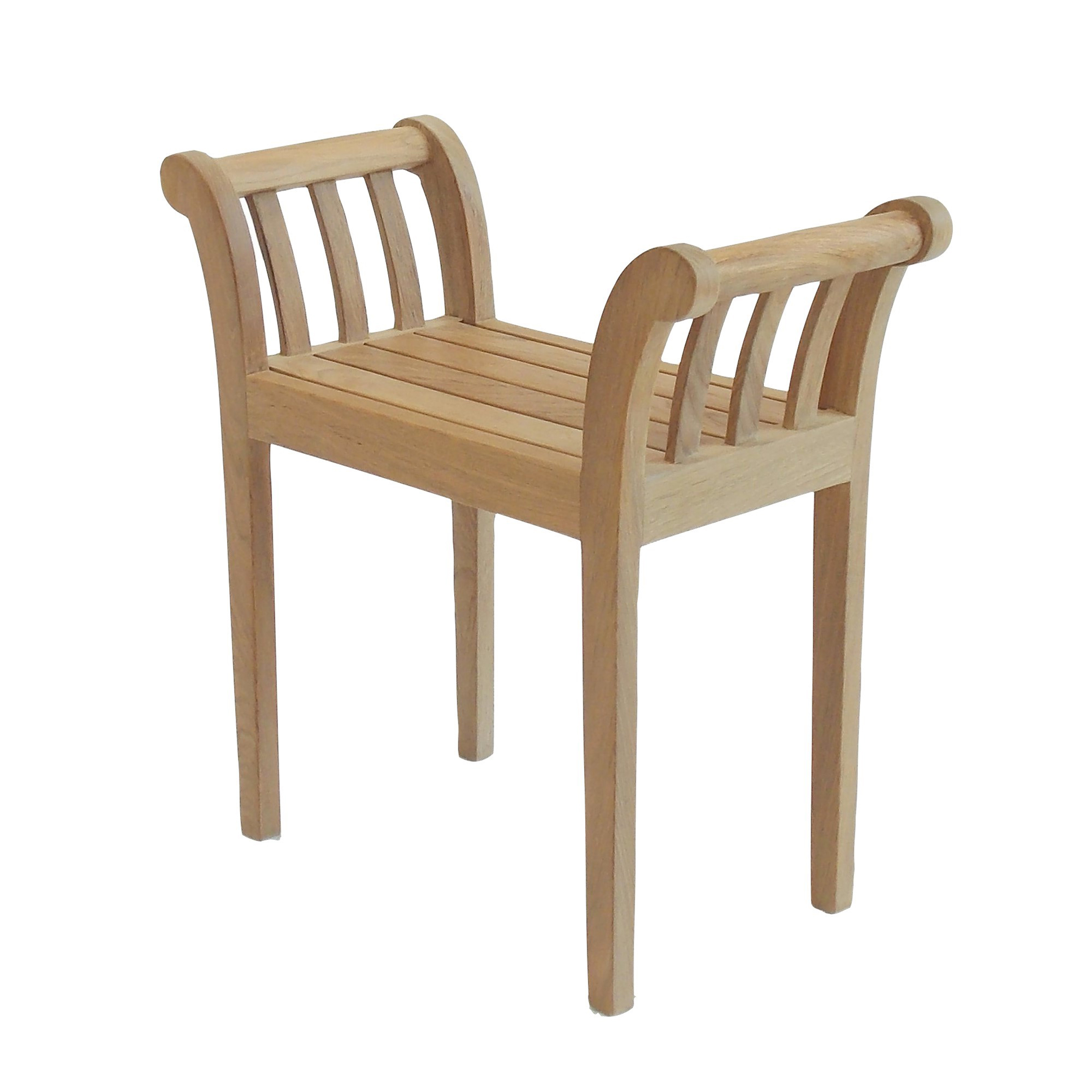 product: ARB Teak & Specialities Empire Backless Bench-Stool with Handles shown