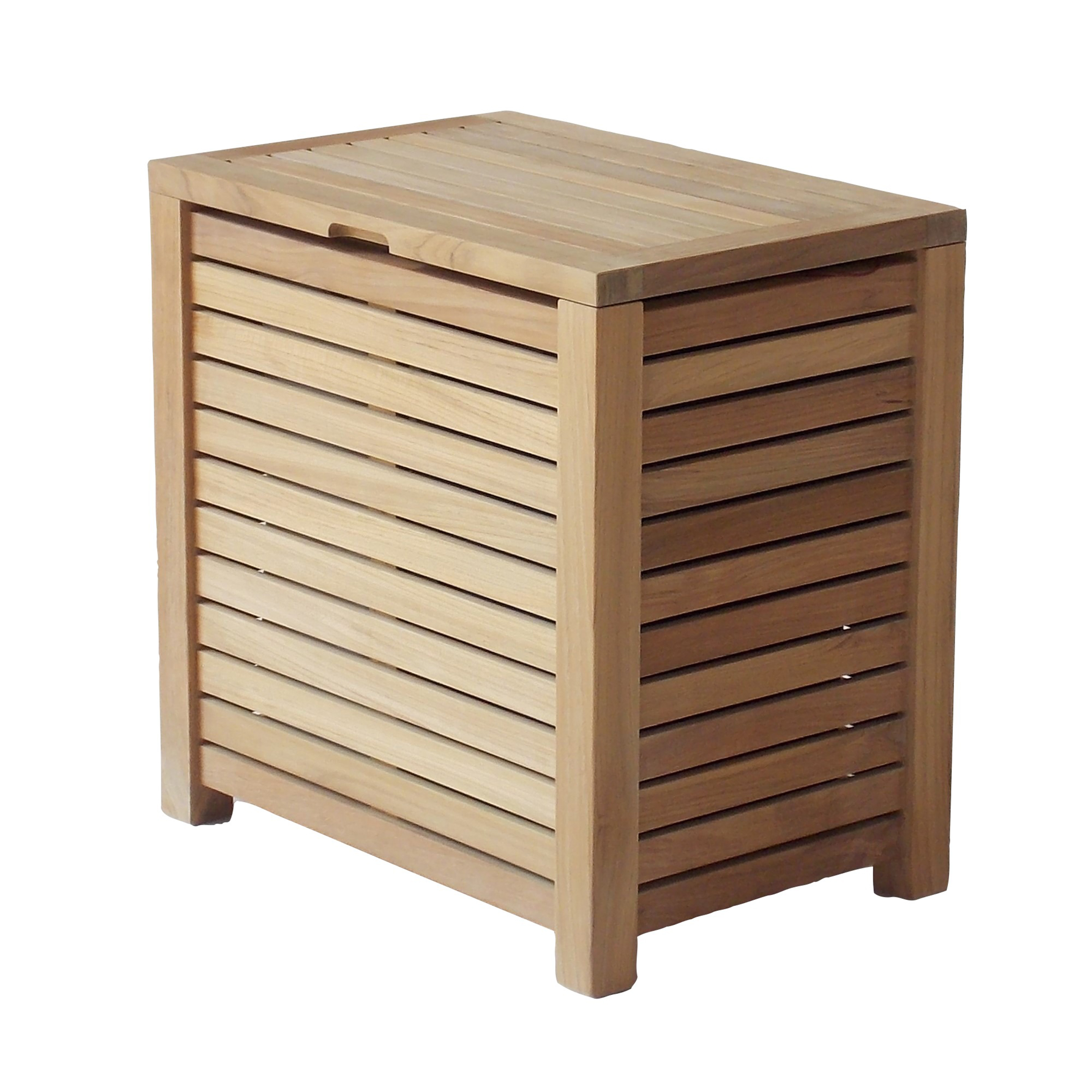 product: ARB Teak & Specialities Laundry Towel Box Hamper - 2 Sacks shown