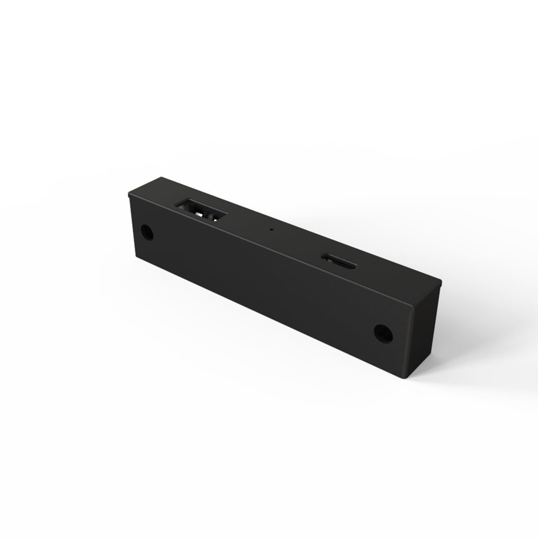 product: Richelieu 5V Rectangular Recessed or Surface Mount USB Charger Black shown