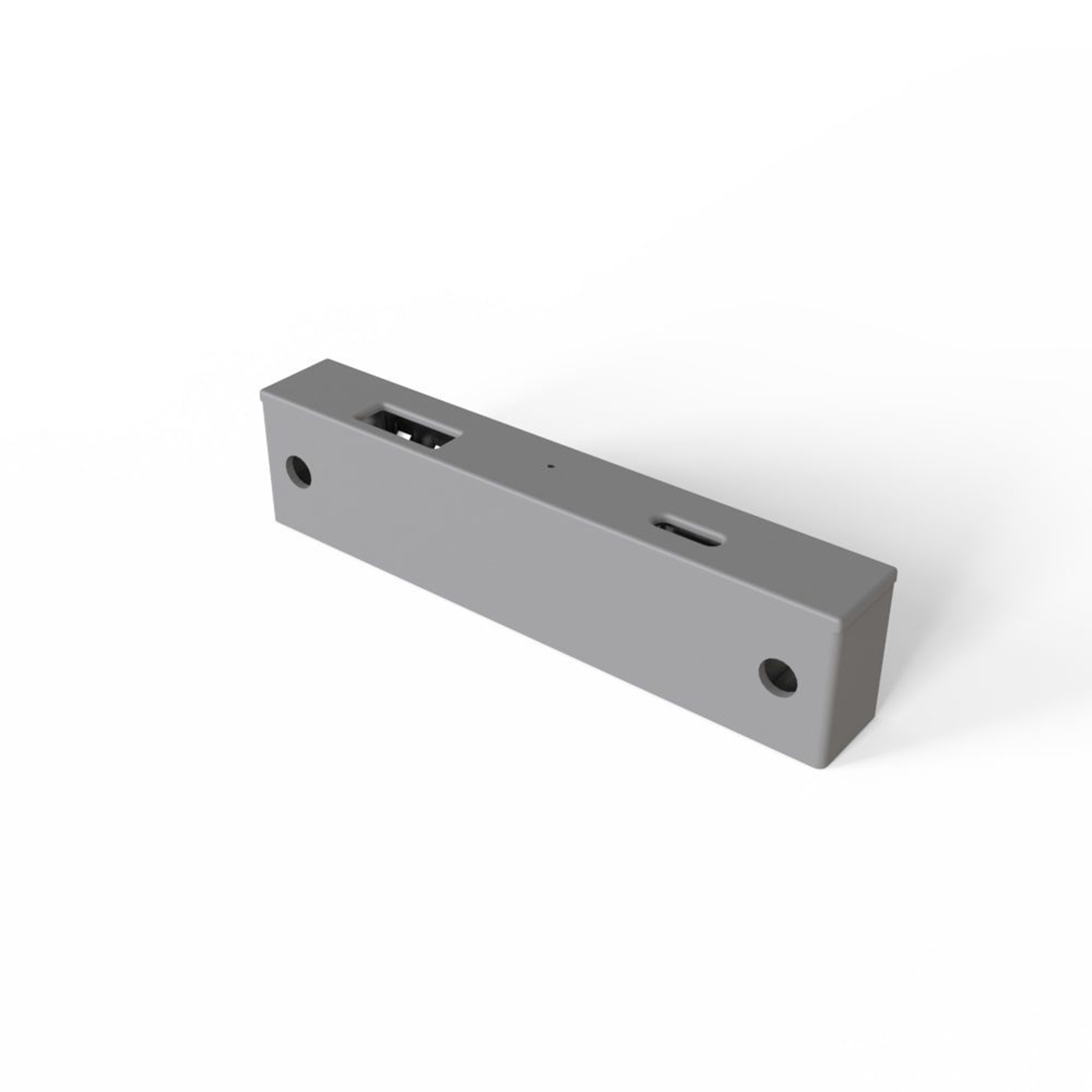 product: Richelieu 5V Rectangular Recessed or Surface Mount USB Charger Gray shown