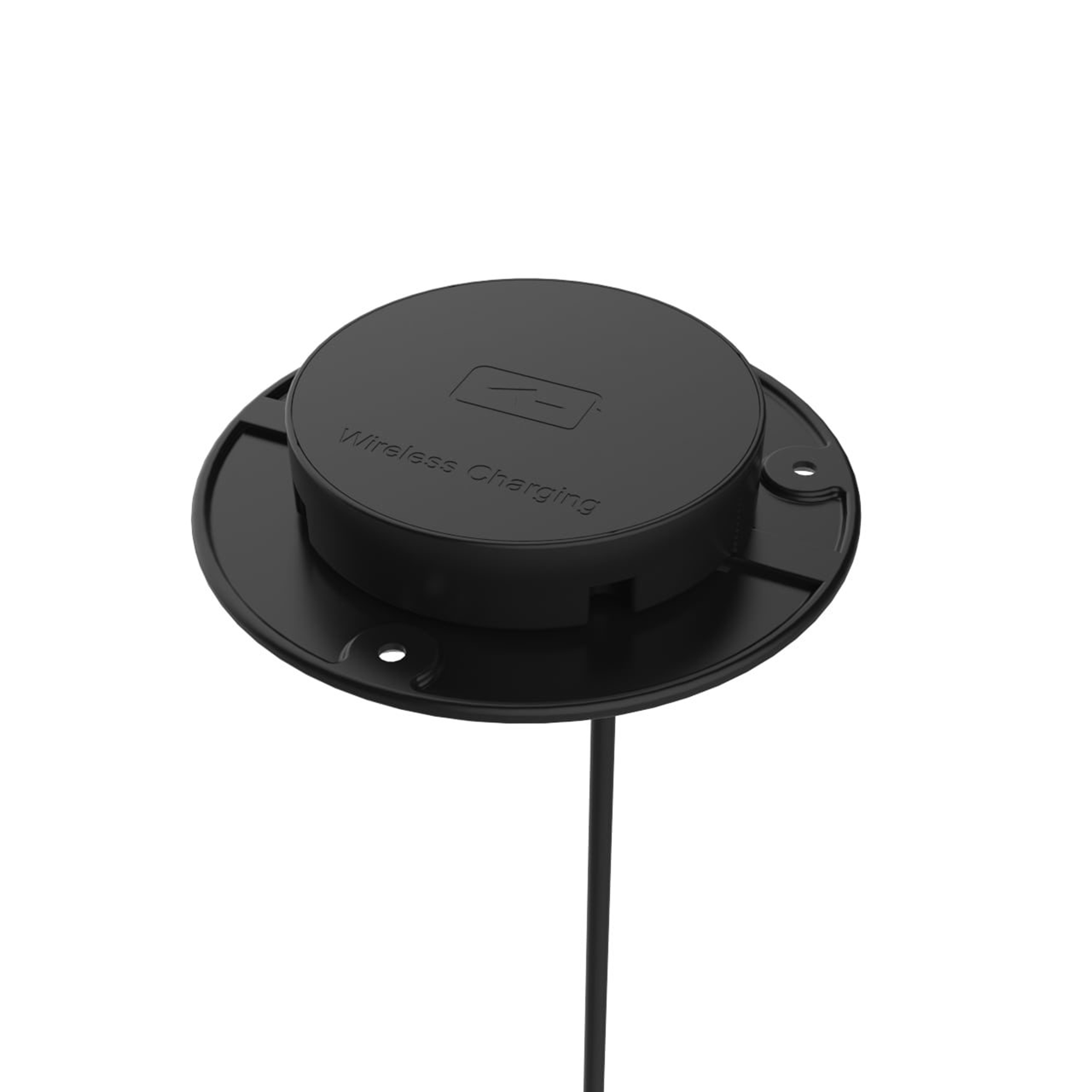 product: Richelieu Recessed Bottom Mount Wireless QI Charger Black shown