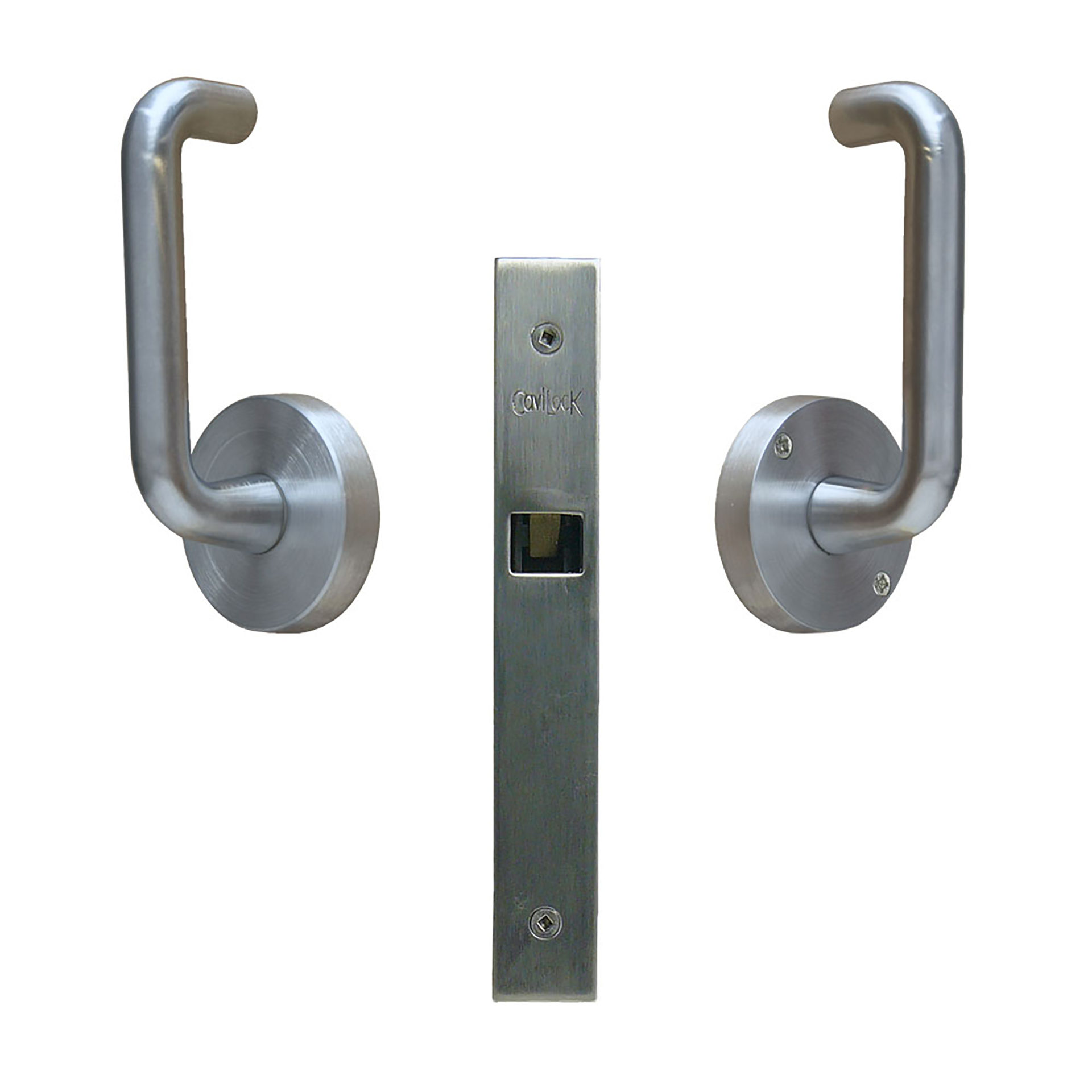 product: Richelieu CL100 Cavity Sliders Pocket Door Lever Satin Chromefor 1-3/8