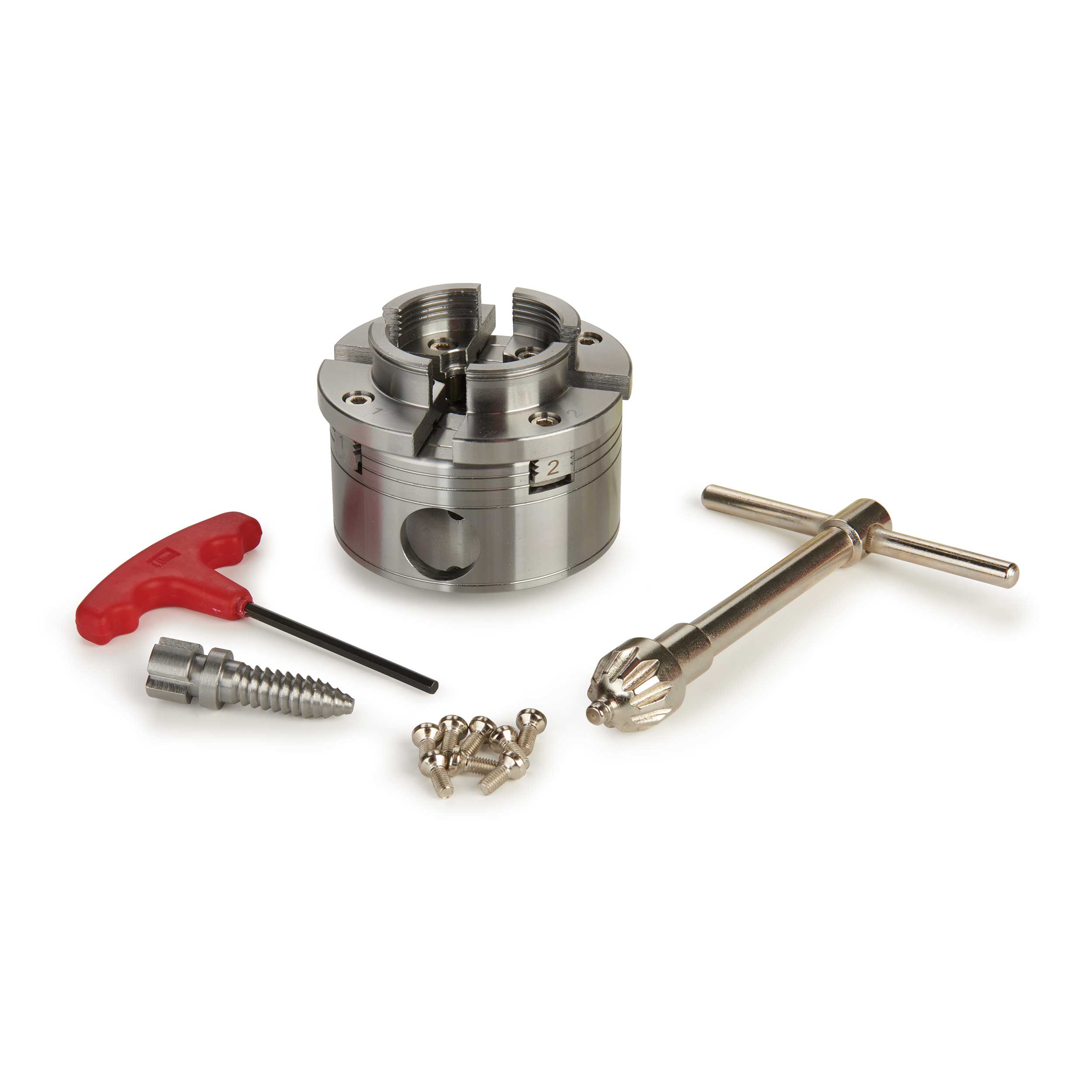 product: WoodRiver 4-Jaw Lathe Chuck - Direct Thread - 1