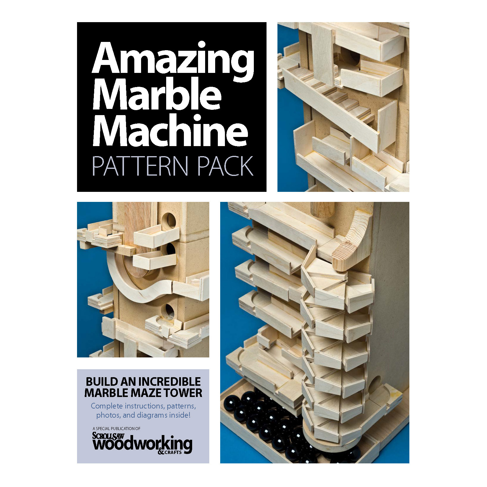 product: Fox Chapel Amazing Marble Machine Pattern Pack shown