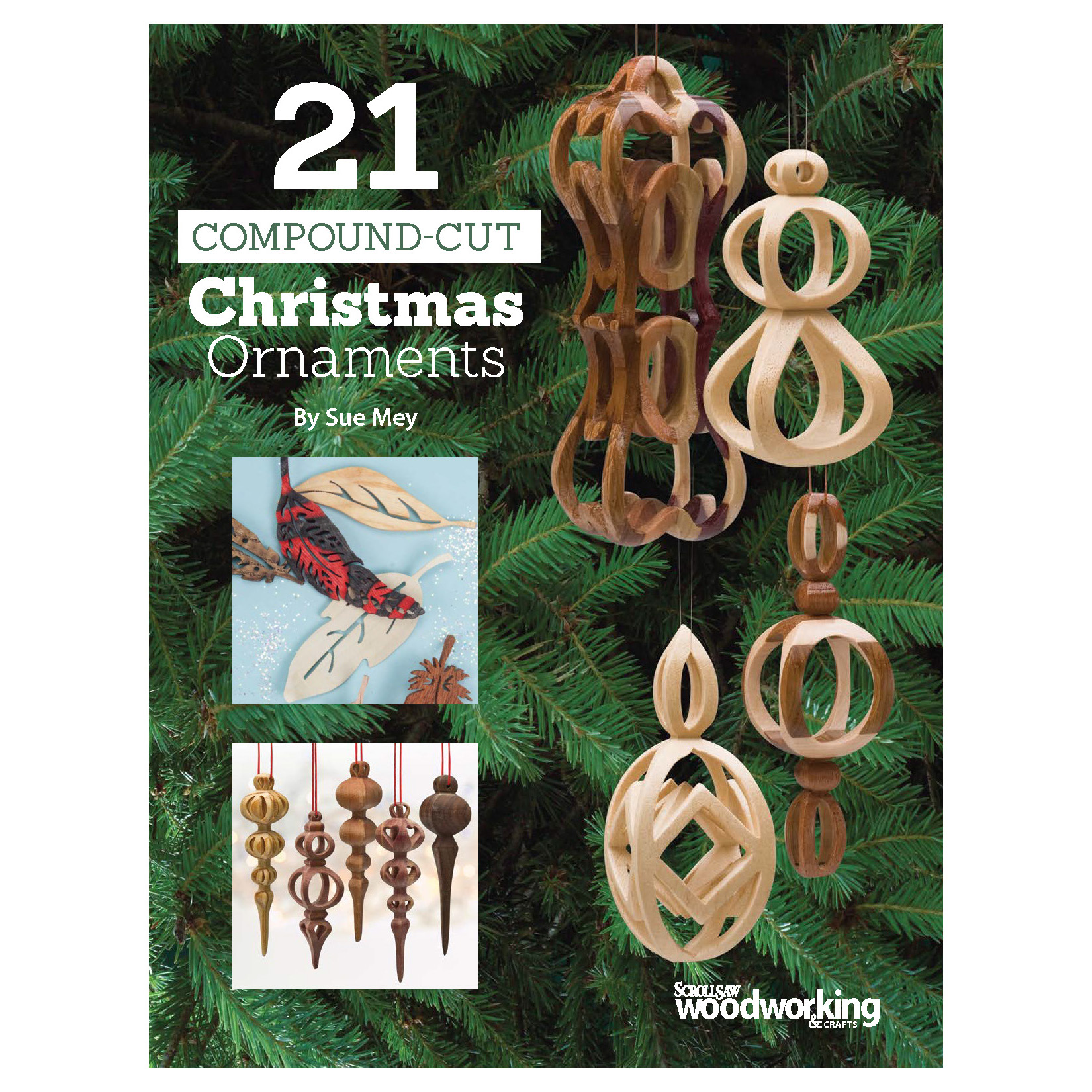 product: Fox Chapel 21 Compound-Cut Christmas Ornaments shown