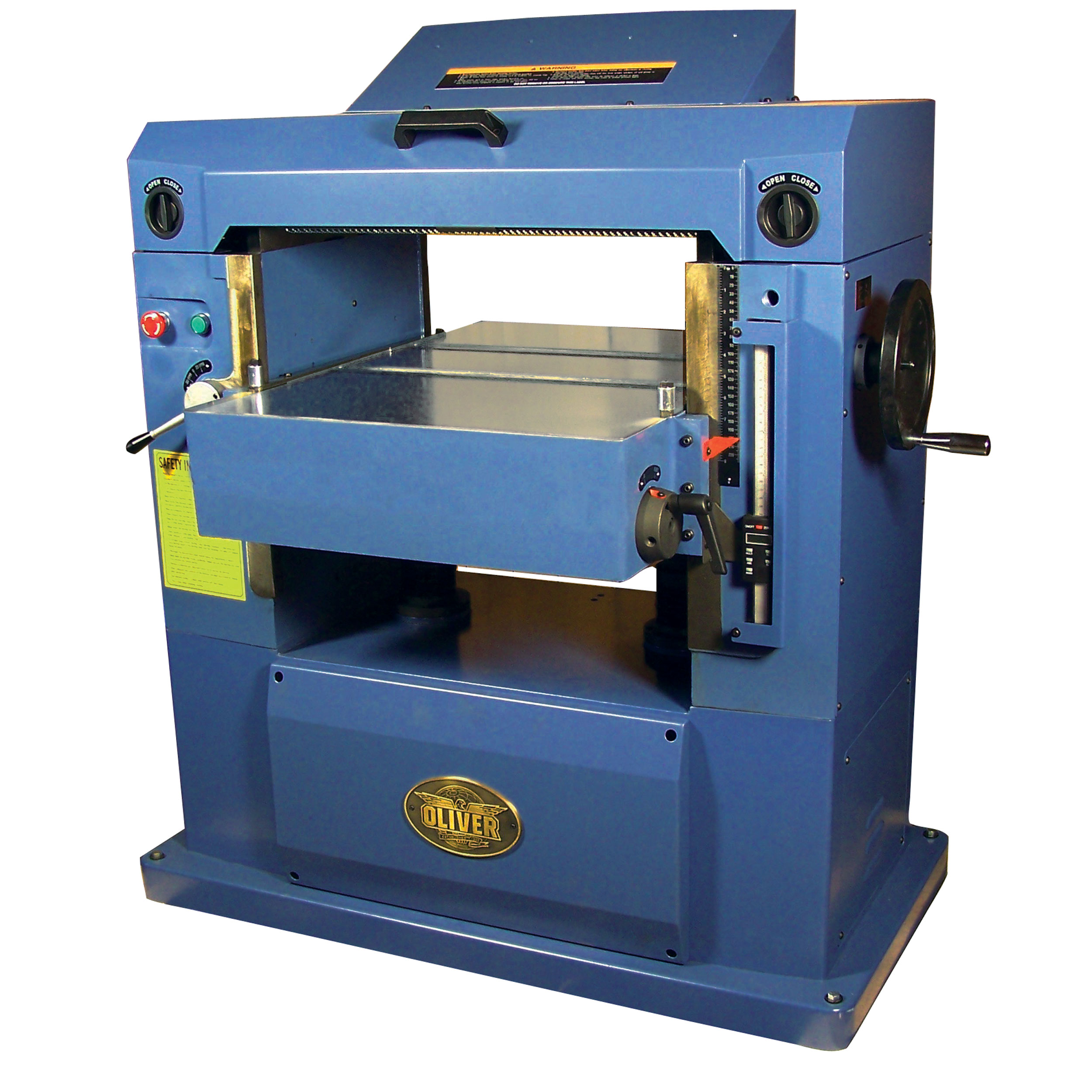 product: Oliver Machinery 22” Planer with Byrd Shelix Cutterhead 7.5HP 1Ph shown