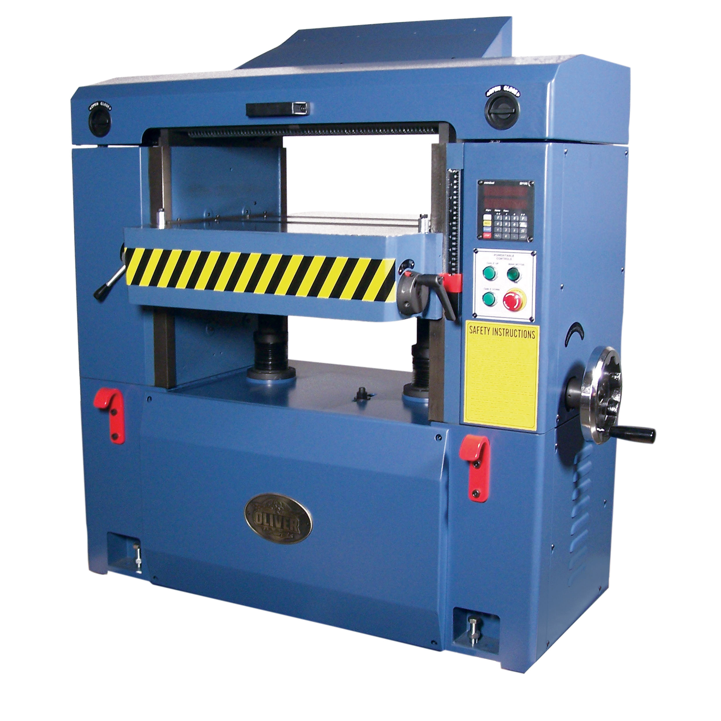 product: Oliver Machinery 25” Planer with Byrd Shelix Cutterhead 15HP 3Ph shown