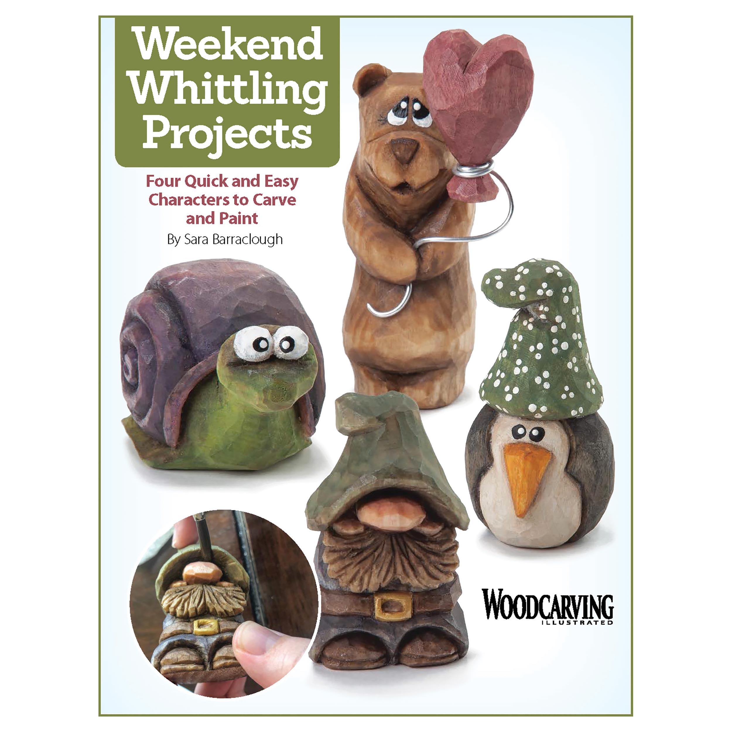 product: Fox Chapel Weekend Whittling Projects - Four Quick & Easy Characters to Carve & Paint shown