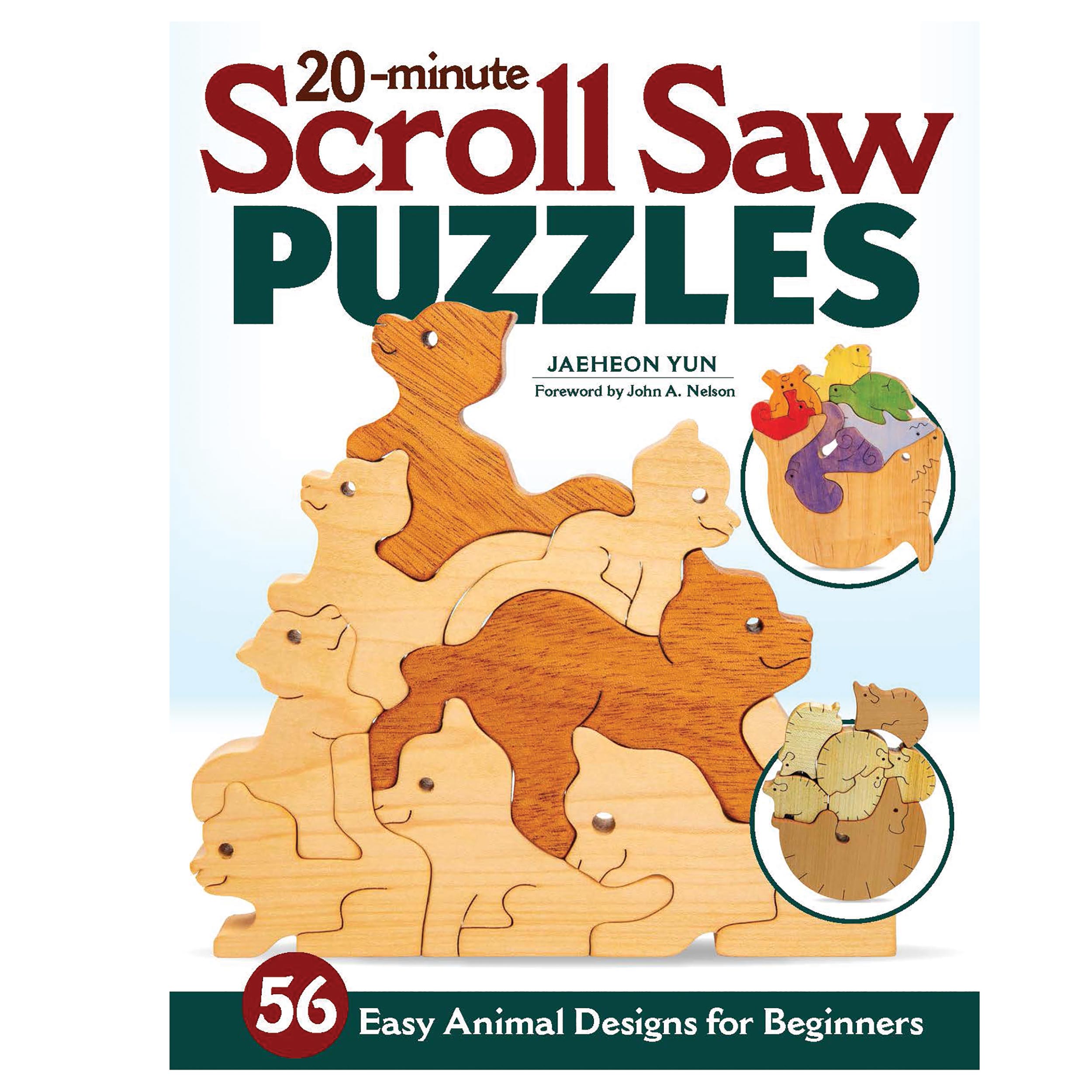 product: Fox Chapel 20-Minute Scroll Saw Puzzles: 56 Easy Animal Designs for Beginners shown