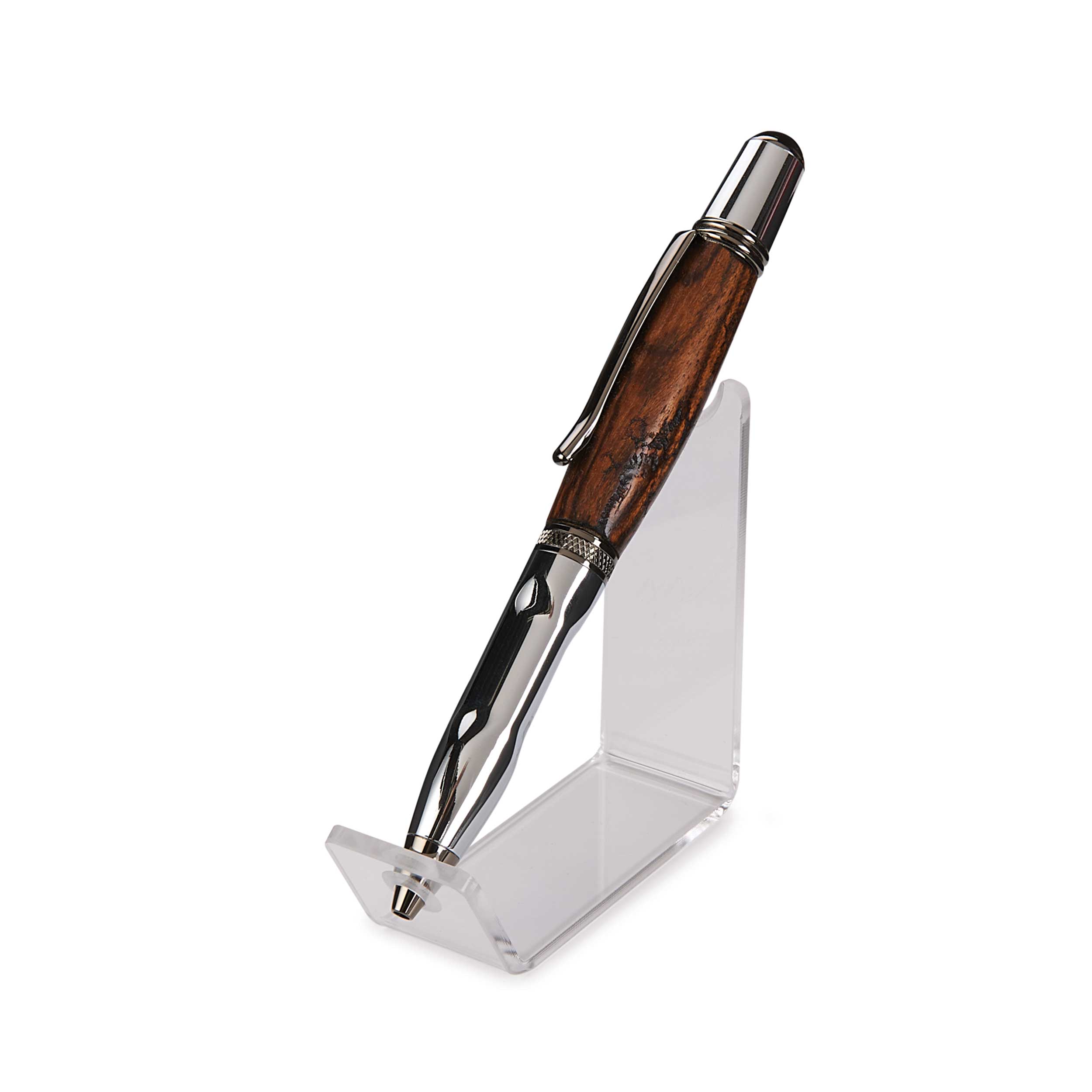 product: WoodRiver Single Pen/Pencil Acrylic Display Stand shown
