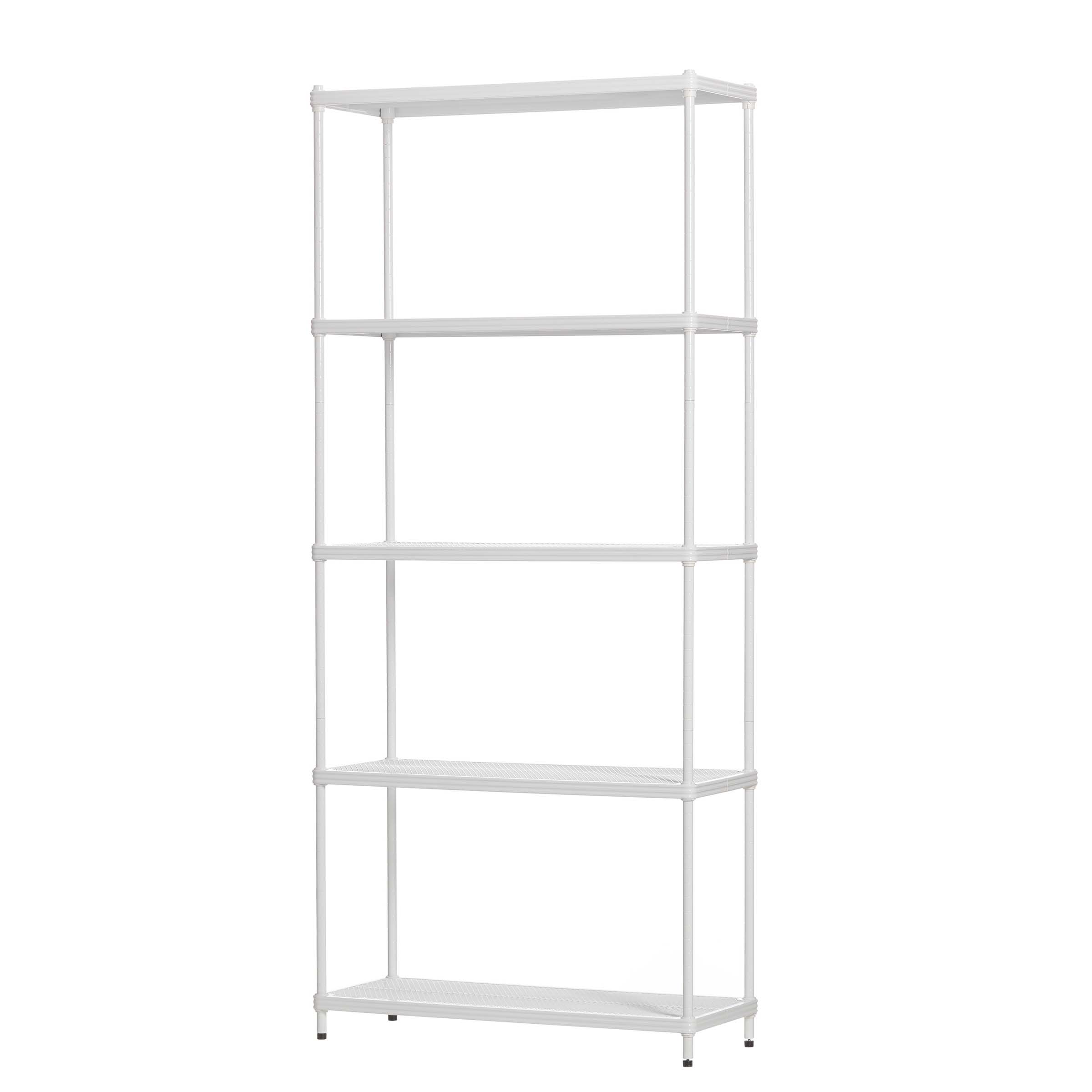product: Design Ideas MeshWorks Bookshelf White shown