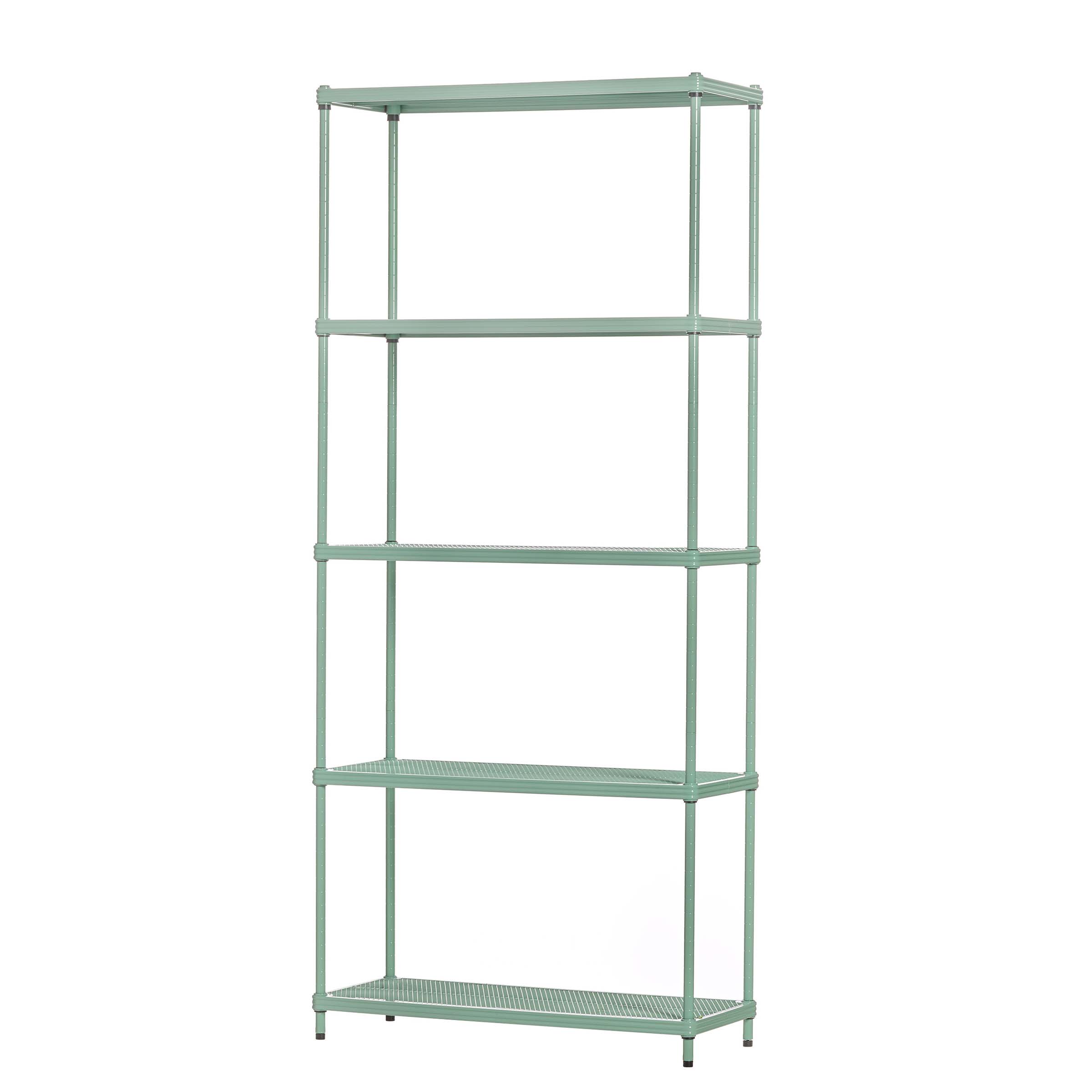 product: Design Ideas MeshWorks Bookshelf Sage Green shown