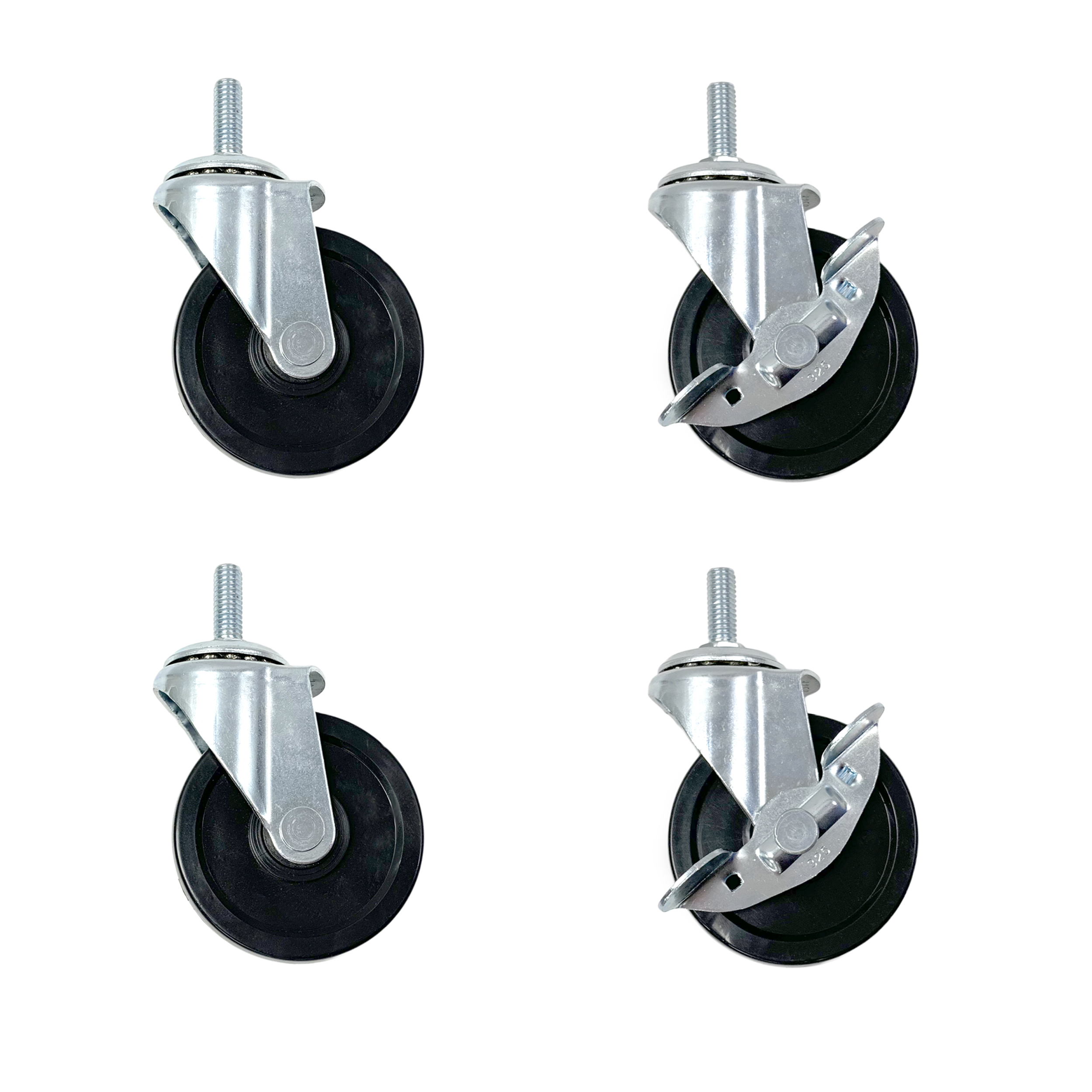 product: Design Ideas MeshWorks Locking Casters Set of 4 shown