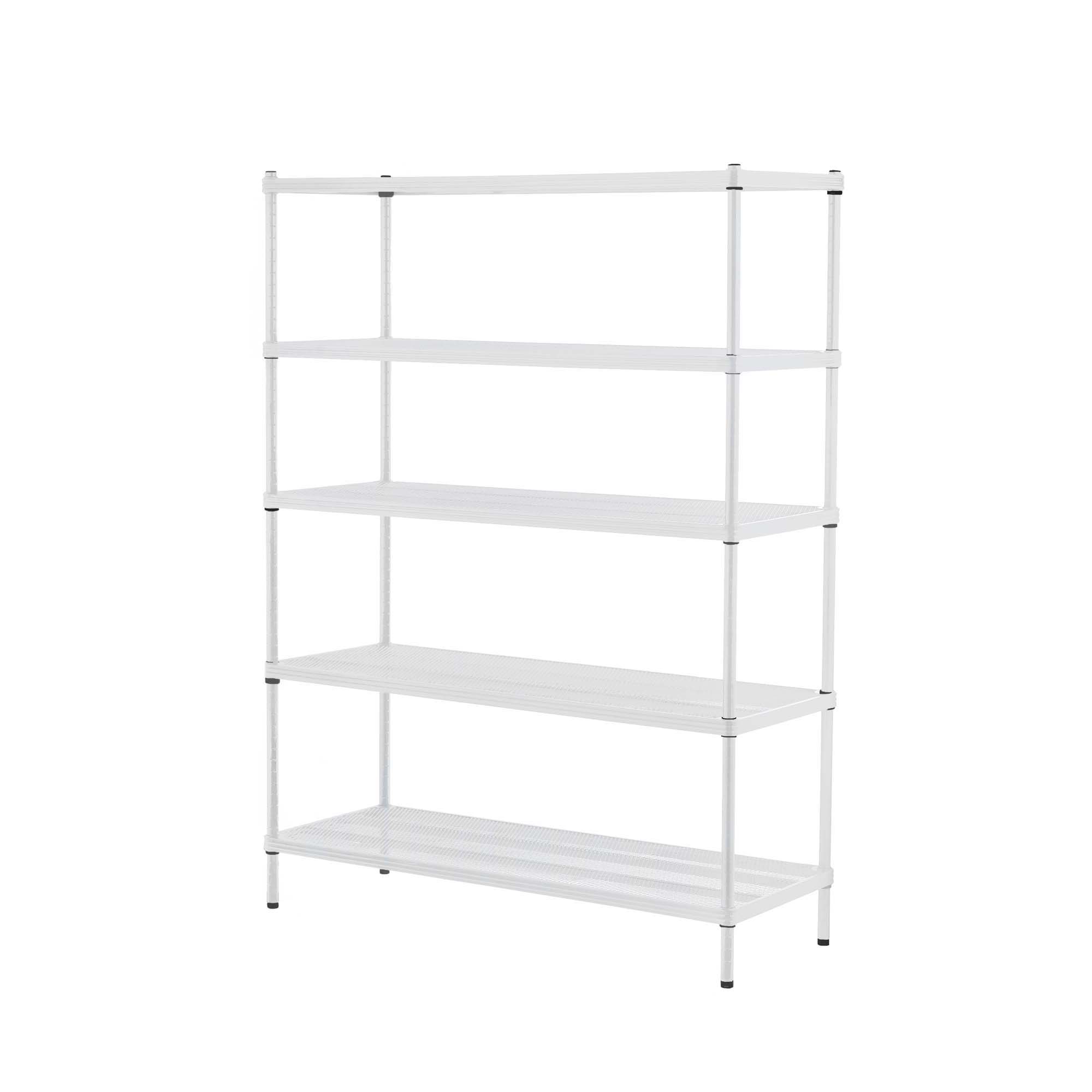 product: Design Ideas MeshWorks Shelving 5 Tier White shown