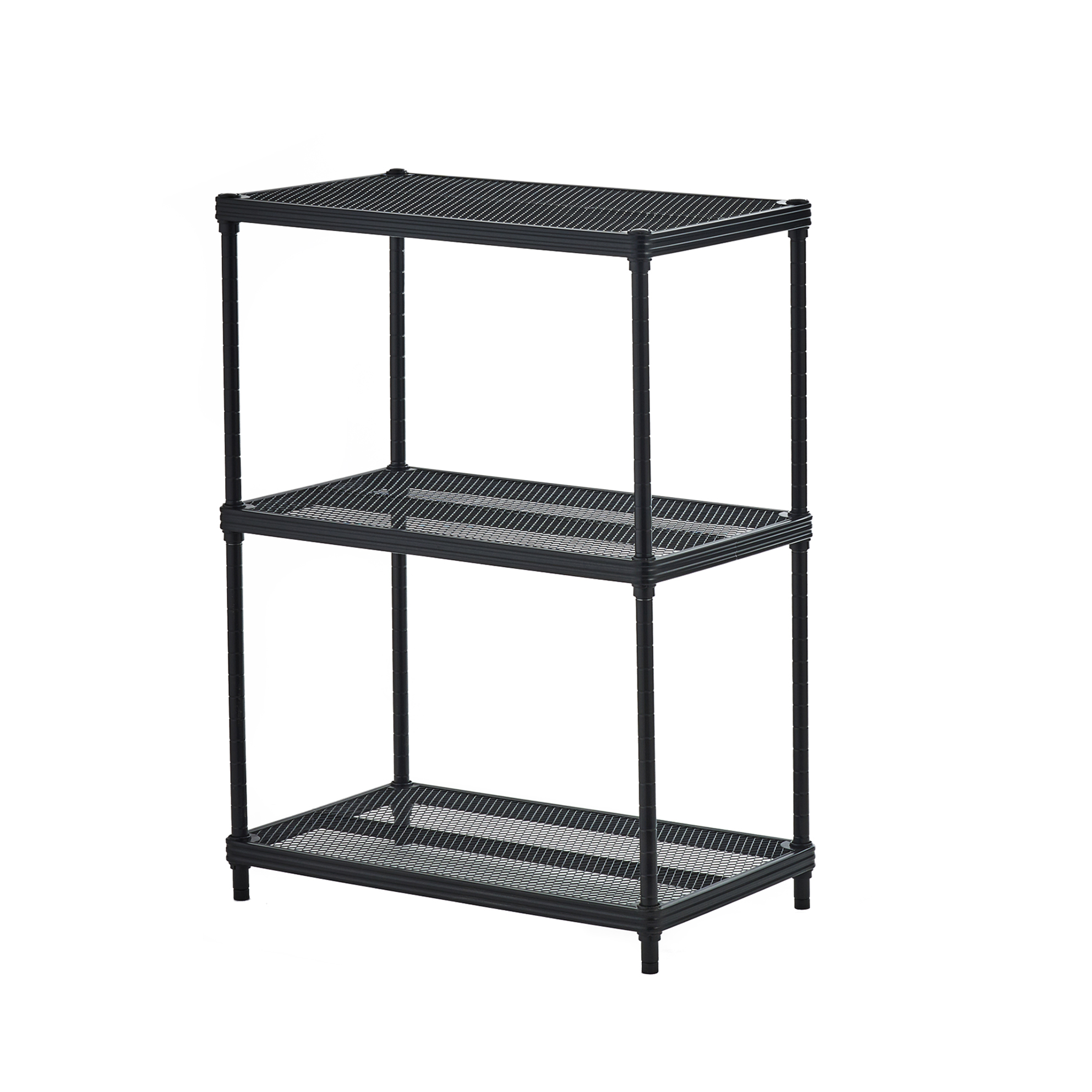 product: Design Ideas MeshWorks Shelving 3 Tier Black shown