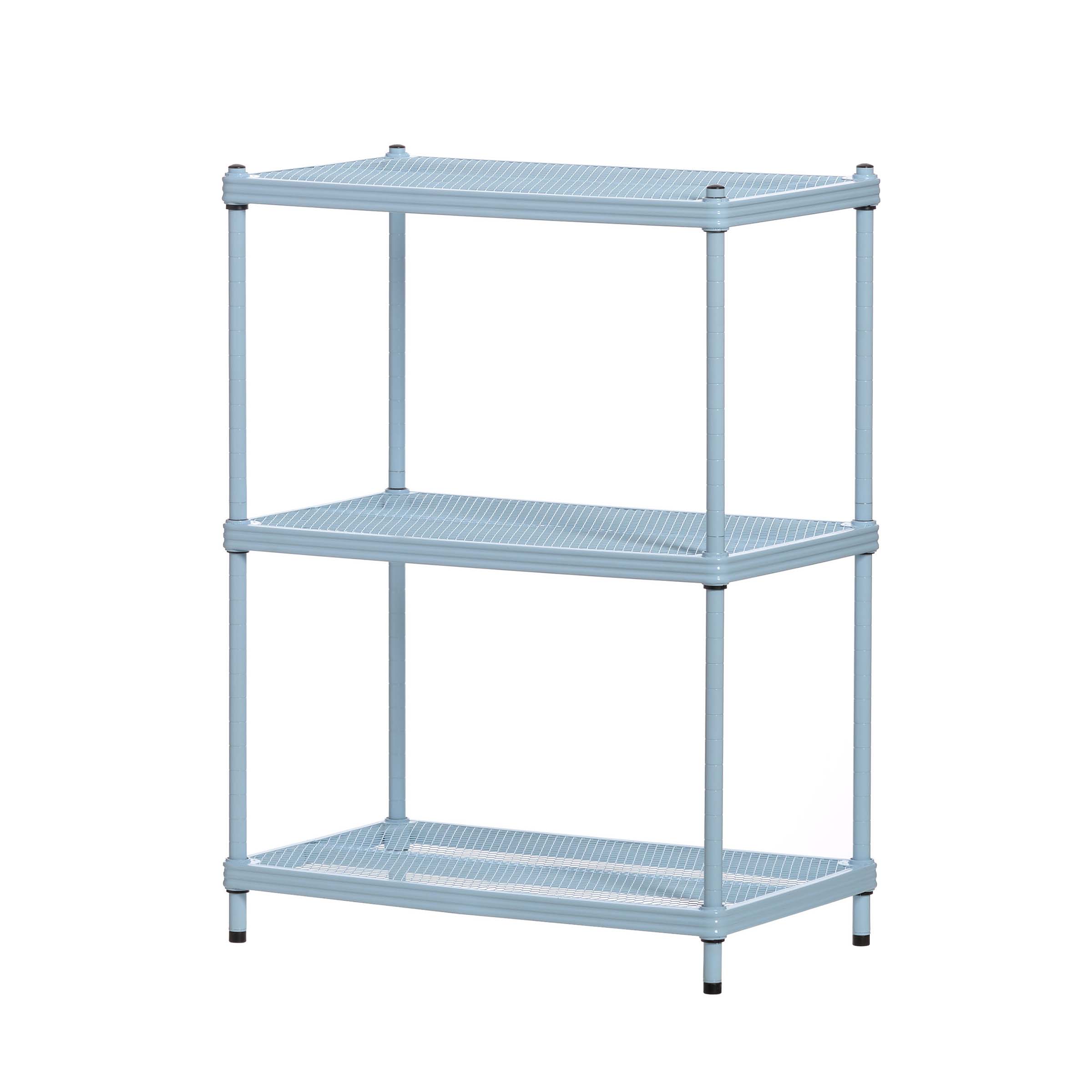 product: Design Ideas MeshWorks Shelving 3 Tier Sky Blue shown