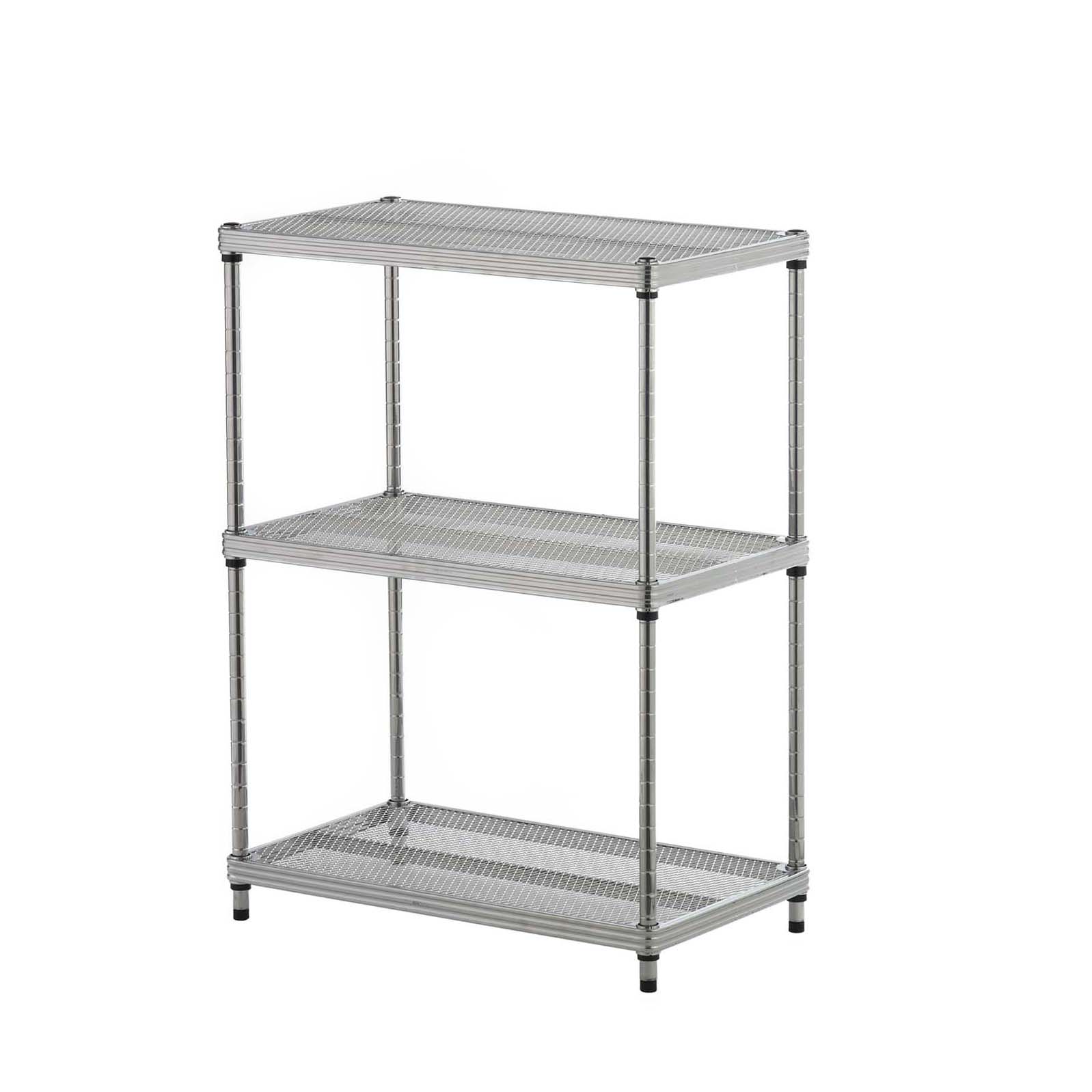 product: Design Ideas MeshWorks Shelving 3 Tier Silver shown