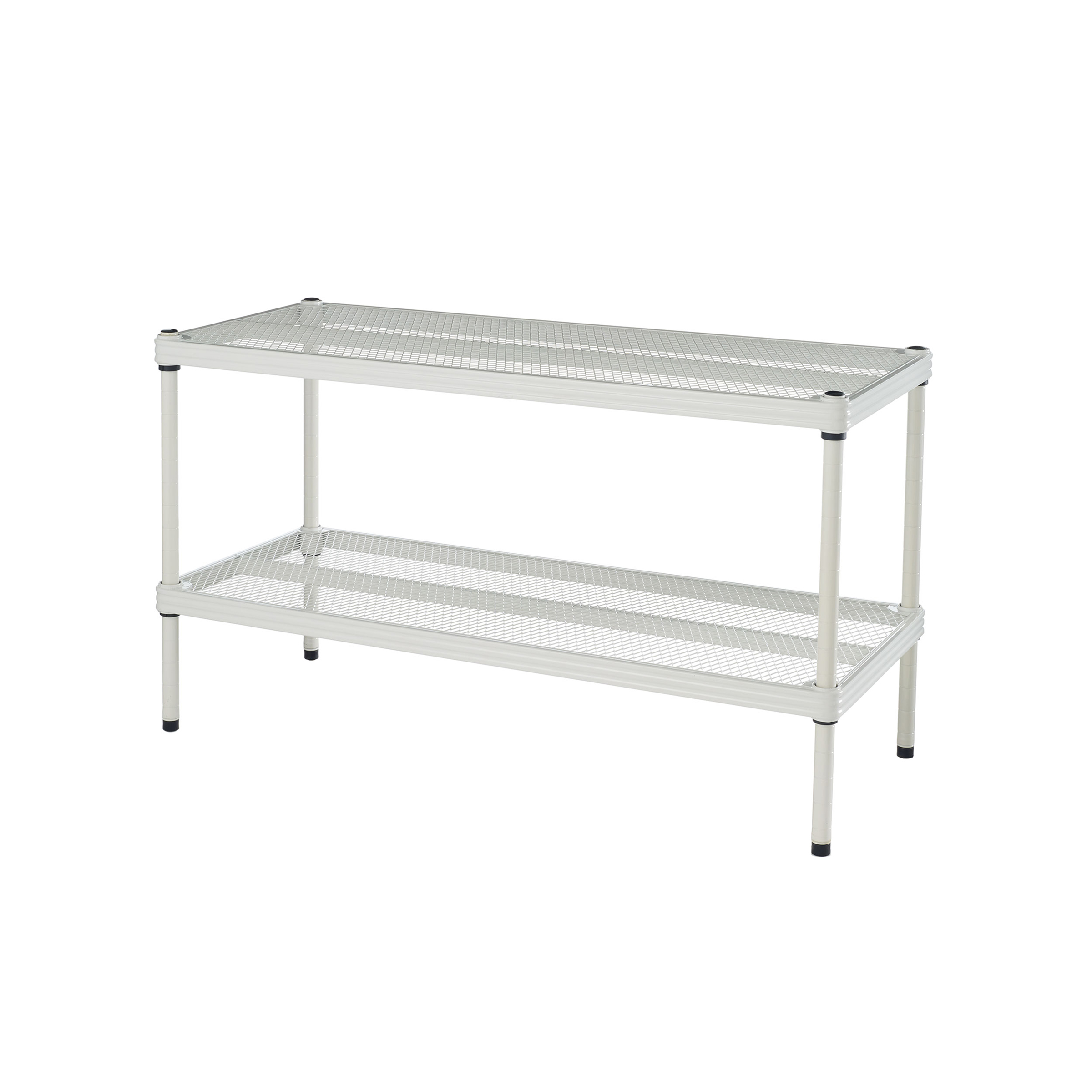 product: Design Ideas MeshWorks Shoe Shelf White shown