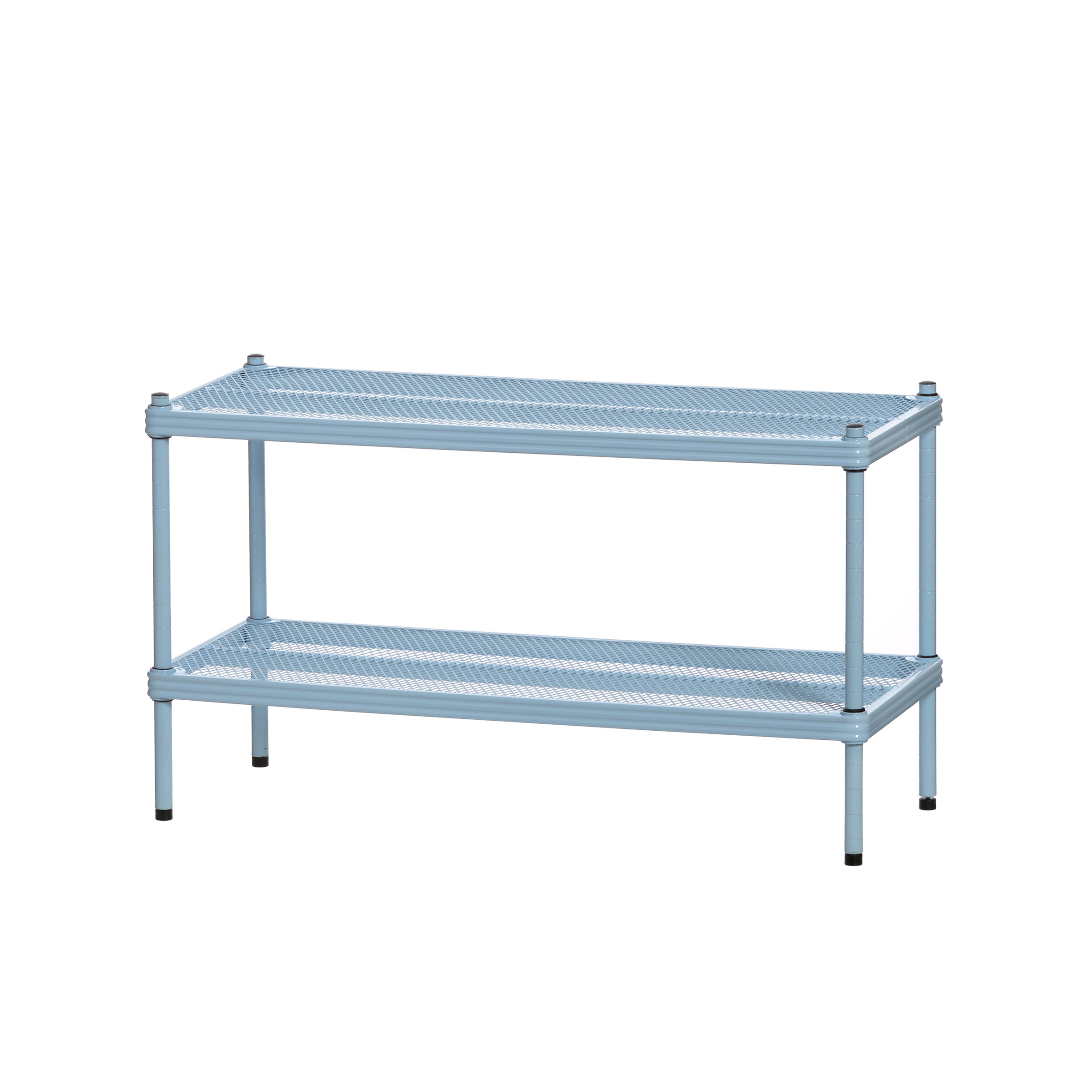product: Design Ideas MeshWorks Shoe Shelf Sky Blue shown