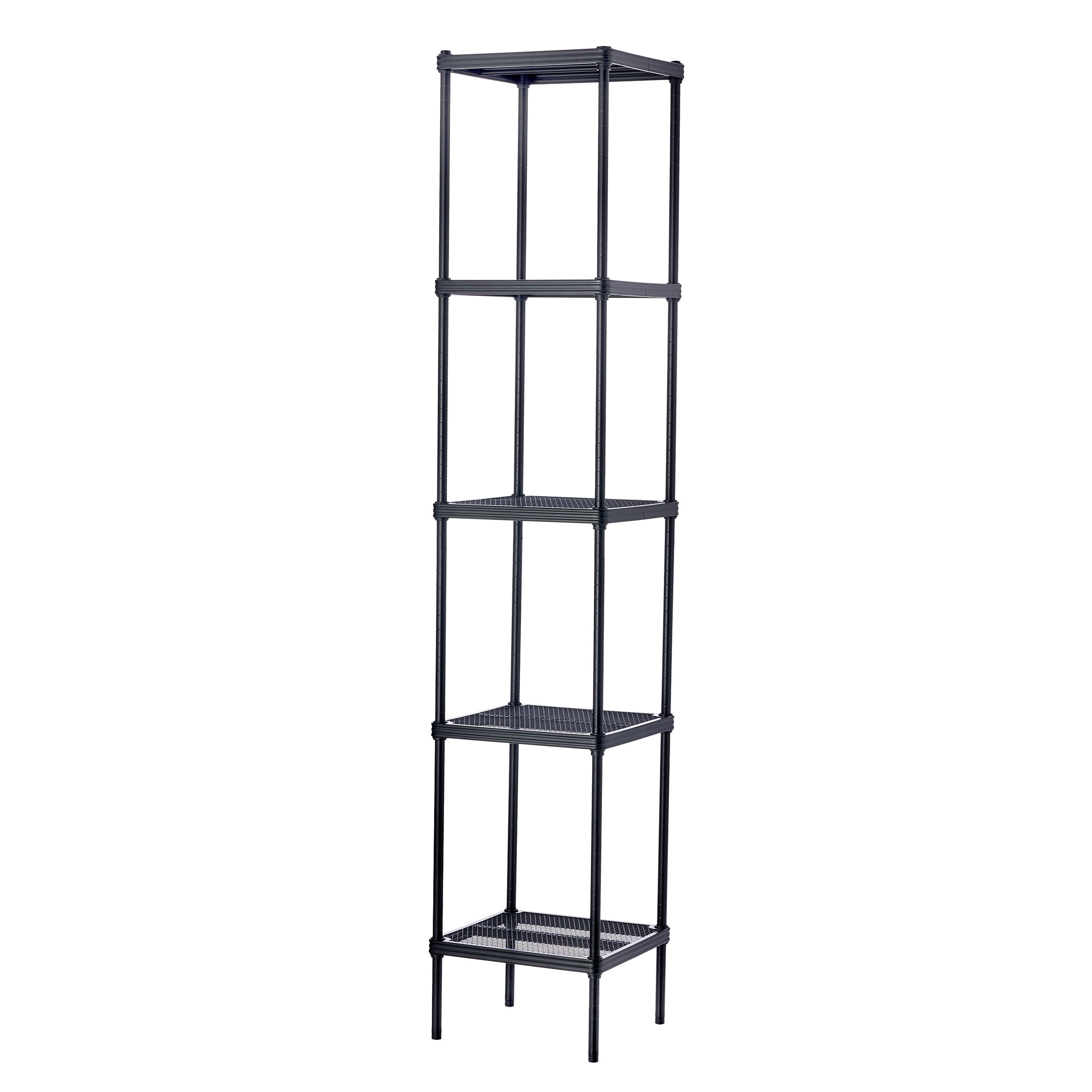 product: Design Ideas MeshWorks Tower 5 Tier Black shown
