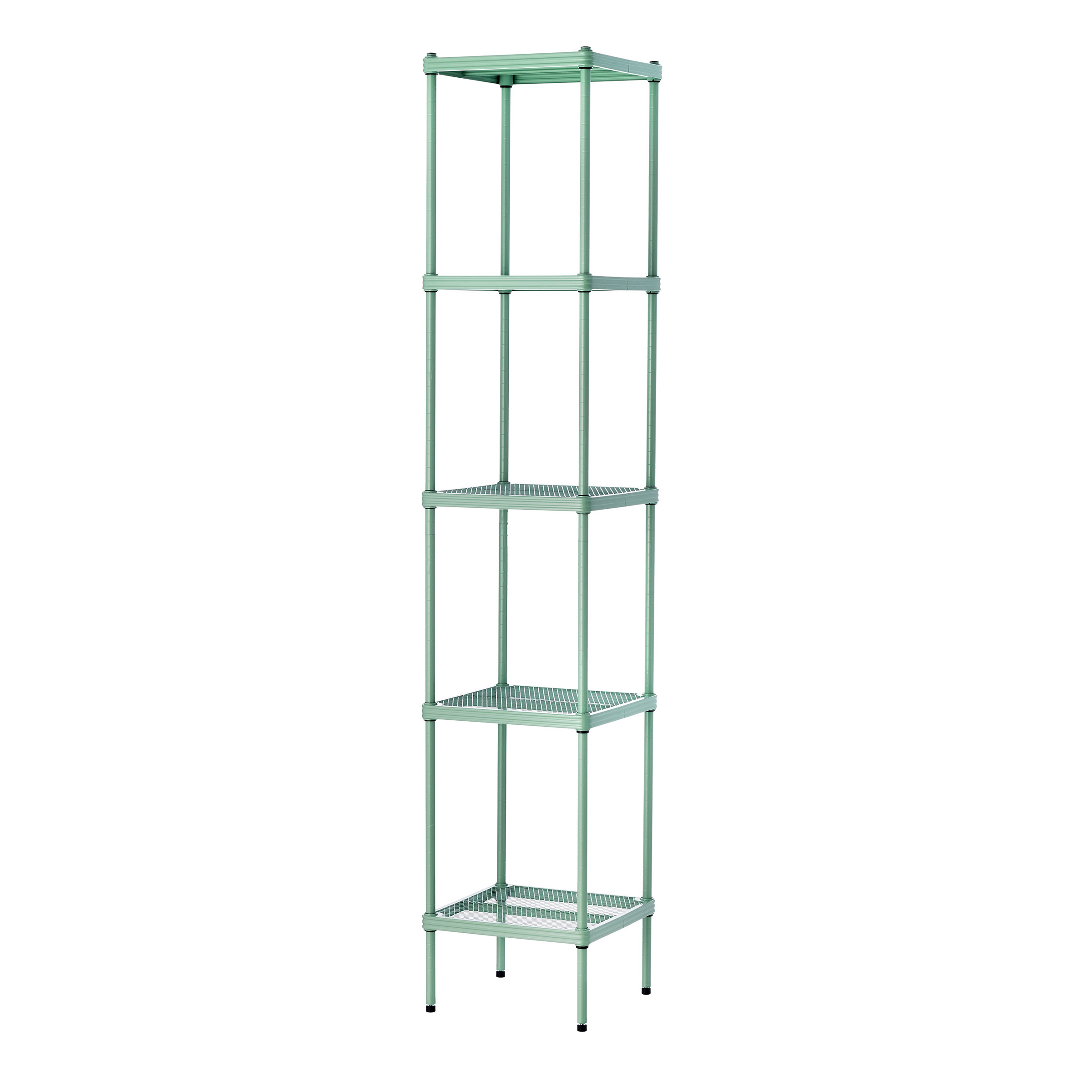 product: Design Ideas MeshWorks Tower 5 Tier Sage Green shown