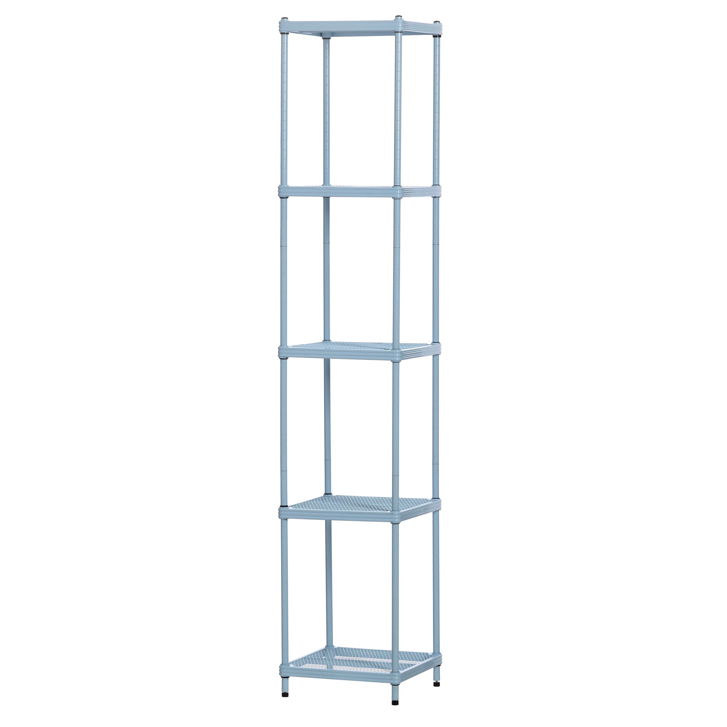 product: Design Ideas MeshWorks Tower 5 Tier Sky Blue shown