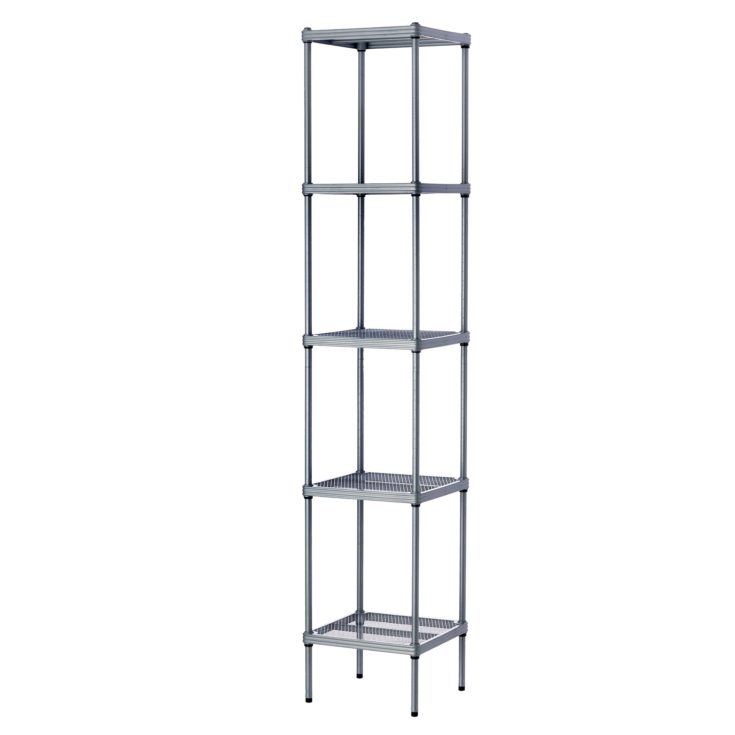 product: Design Ideas MeshWorks Tower 5 Tier Silver shown