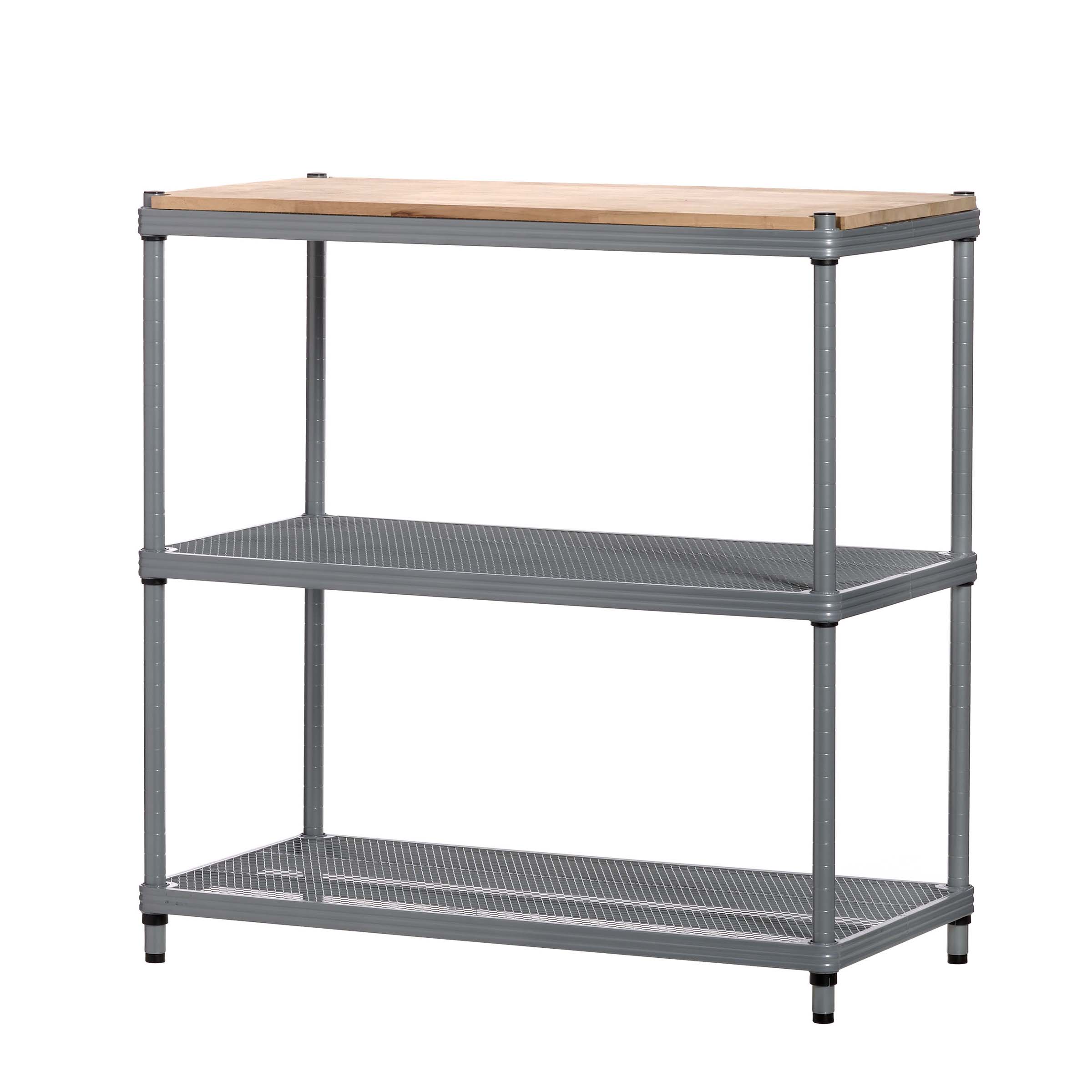 product: Design Ideas MeshWorks Workbench Silver shown