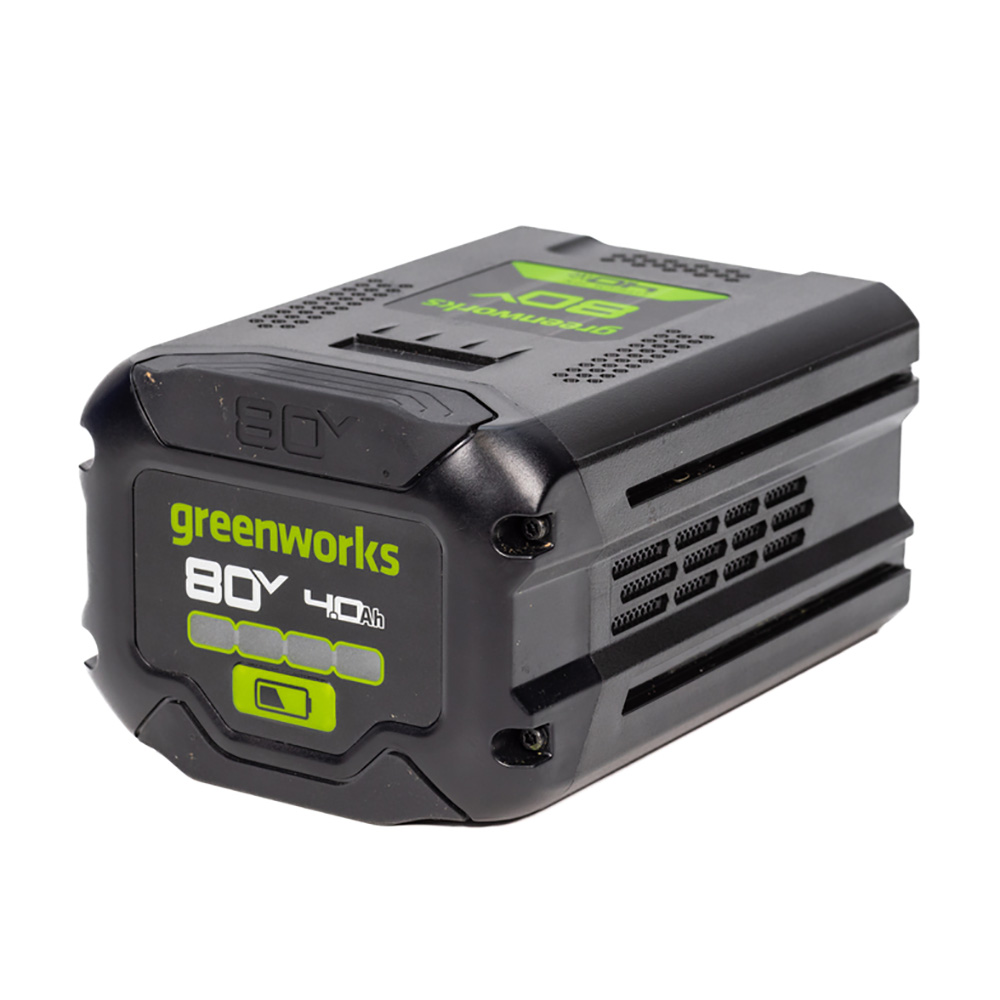 product: Greenworks 80V 4AH EVE Lithium Ion Battery shown