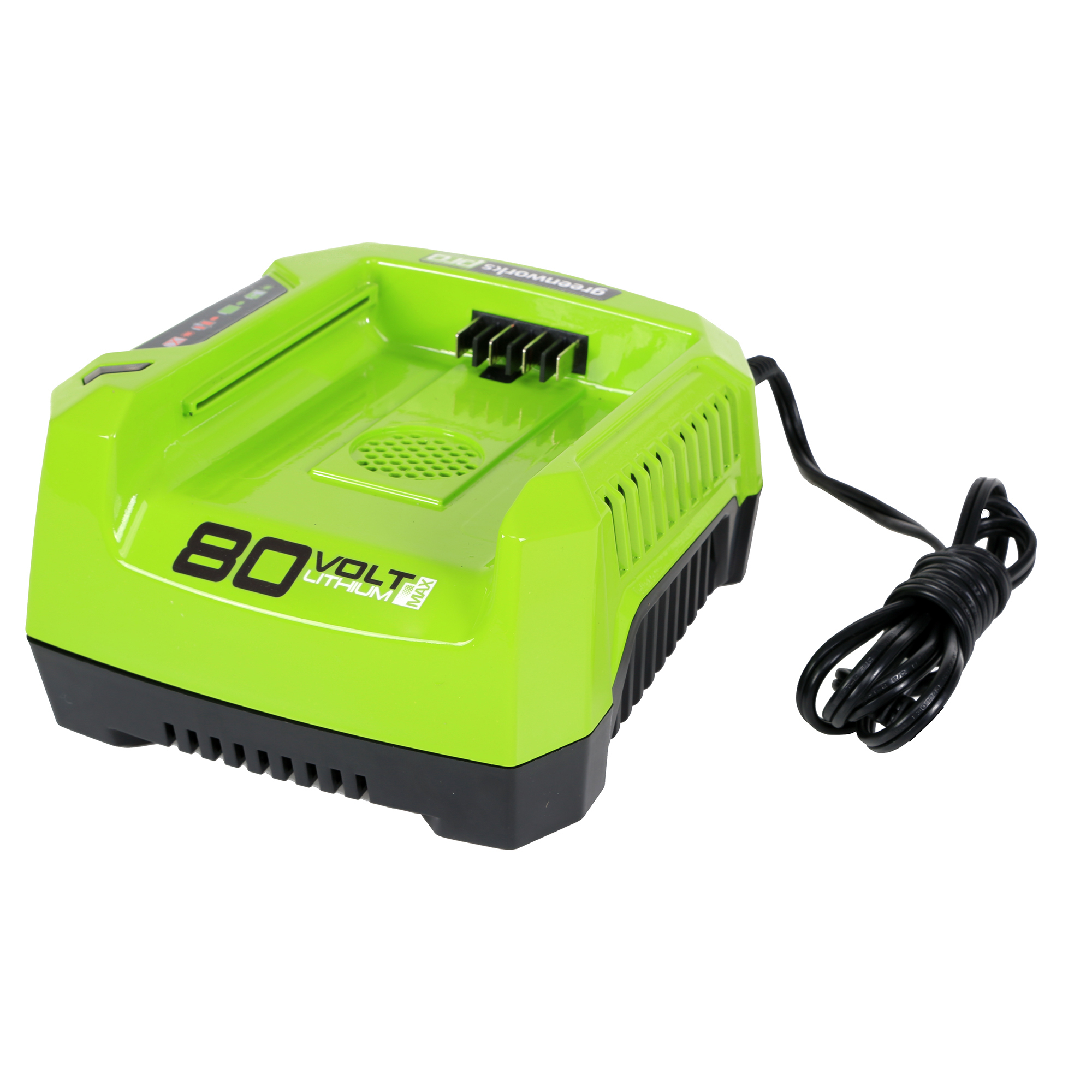product: Greenworks Pro 80V Rapid Battery Charger shown