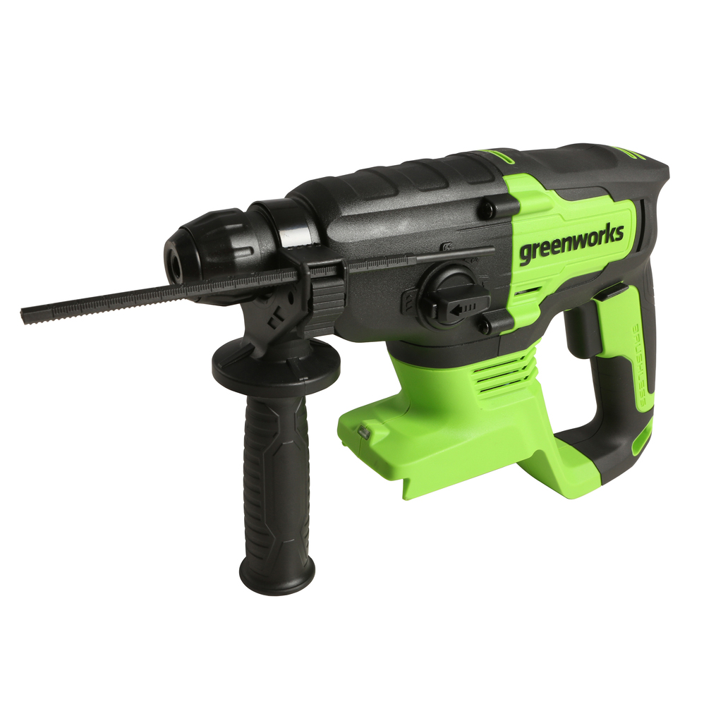 product: Greenworks GW 24V Hammer Drill with 2AH Battery and Charger shown