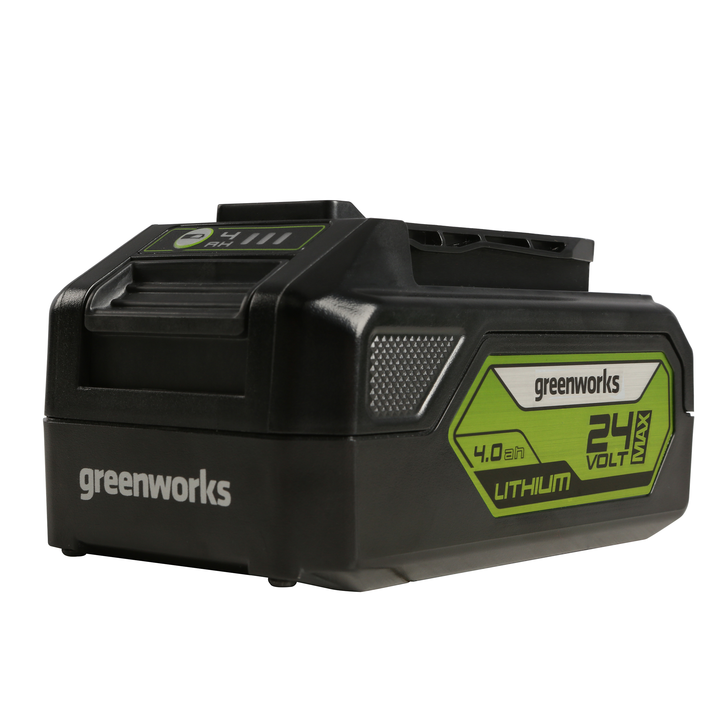 product: Greenworks GW 24V 4.0Ah Battery BAG709 shown