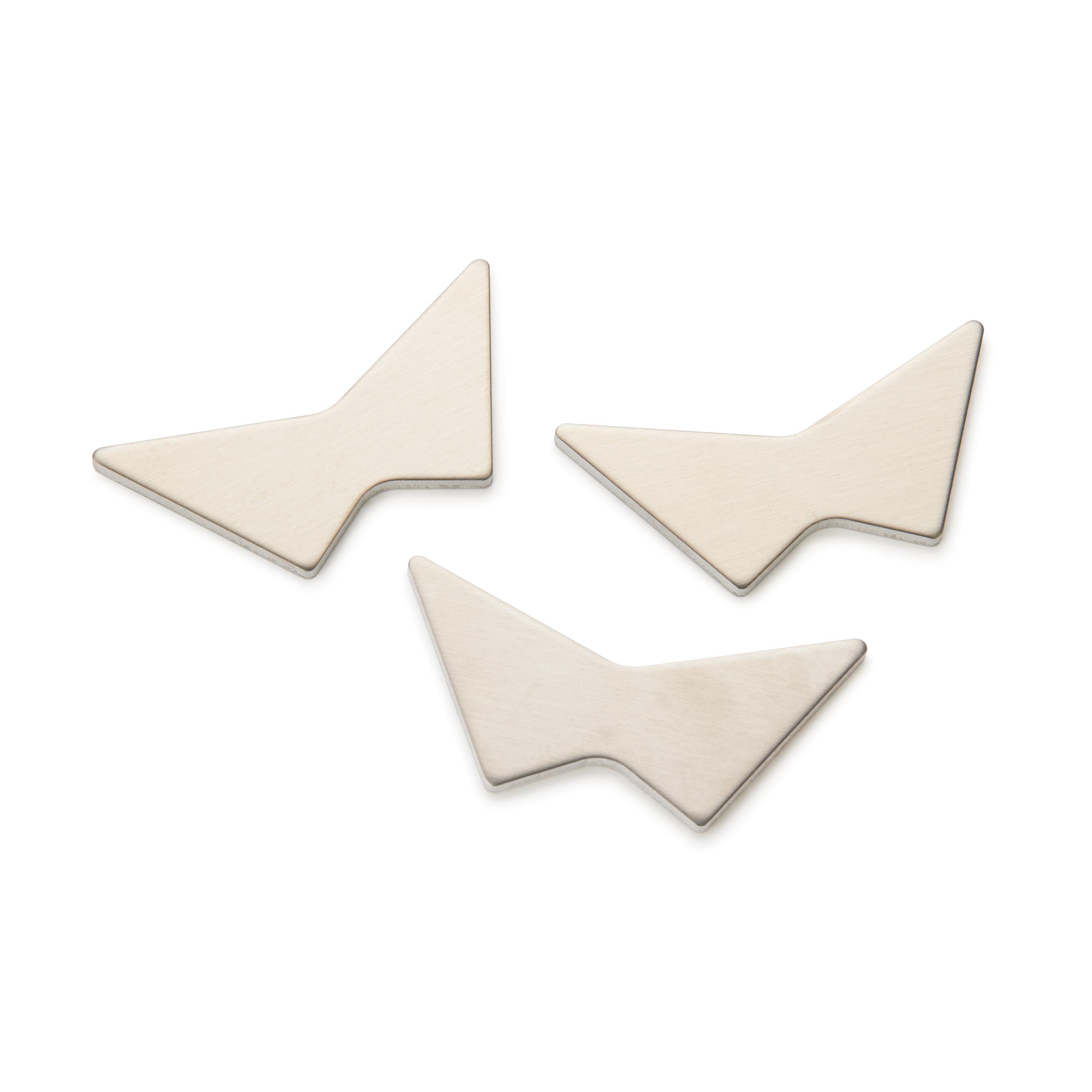 product: WoodRiver Aluminum Butterfly Inlays - Small - 3 Pack shown