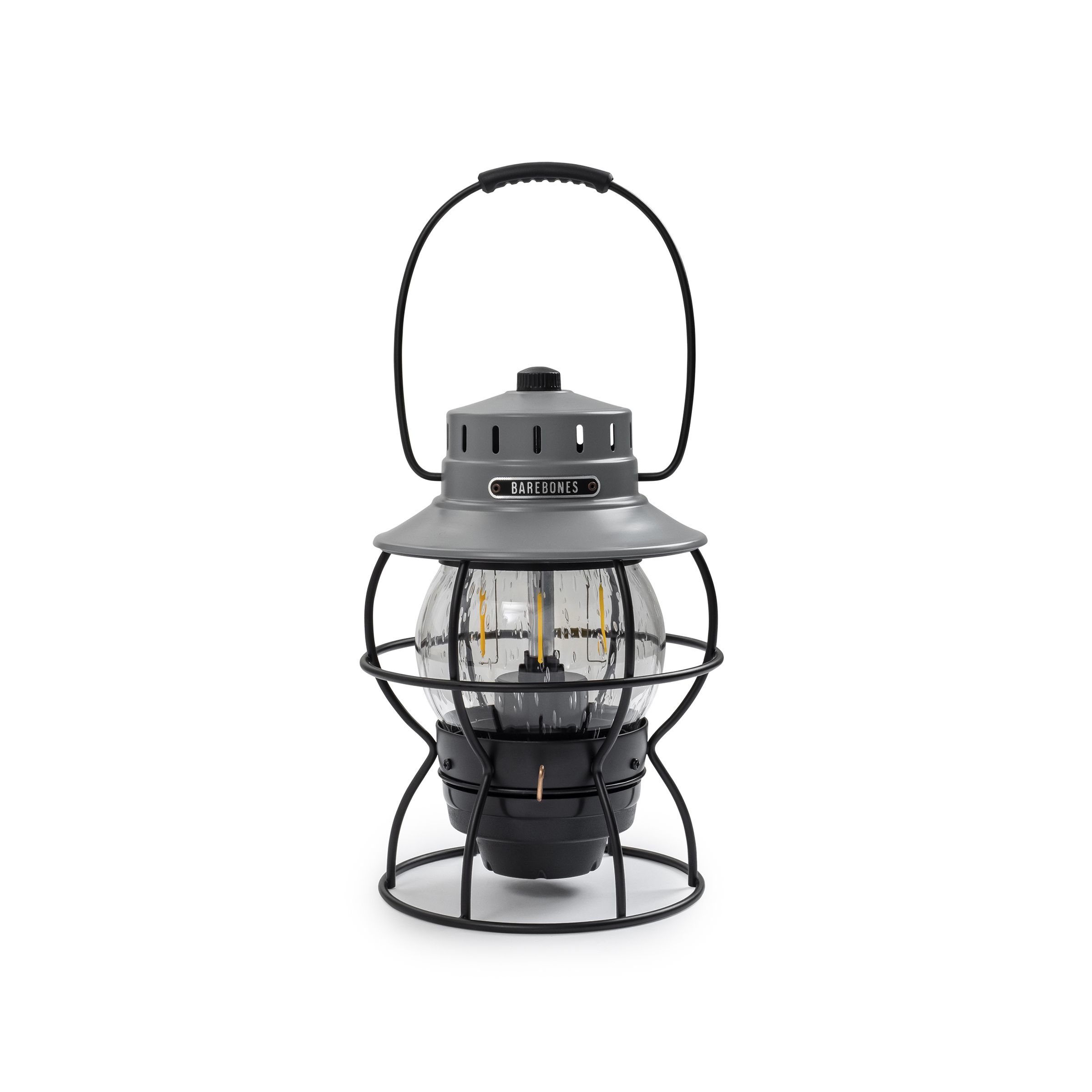 product: Barebones Railroad Lantern Slate Gray shown
