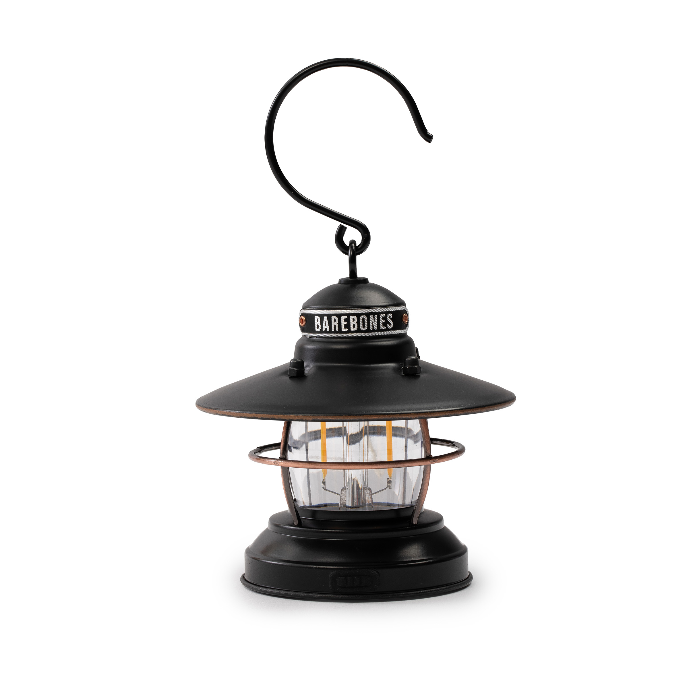 product: Barebones Edison Mini Lantern Antique Bronze shown