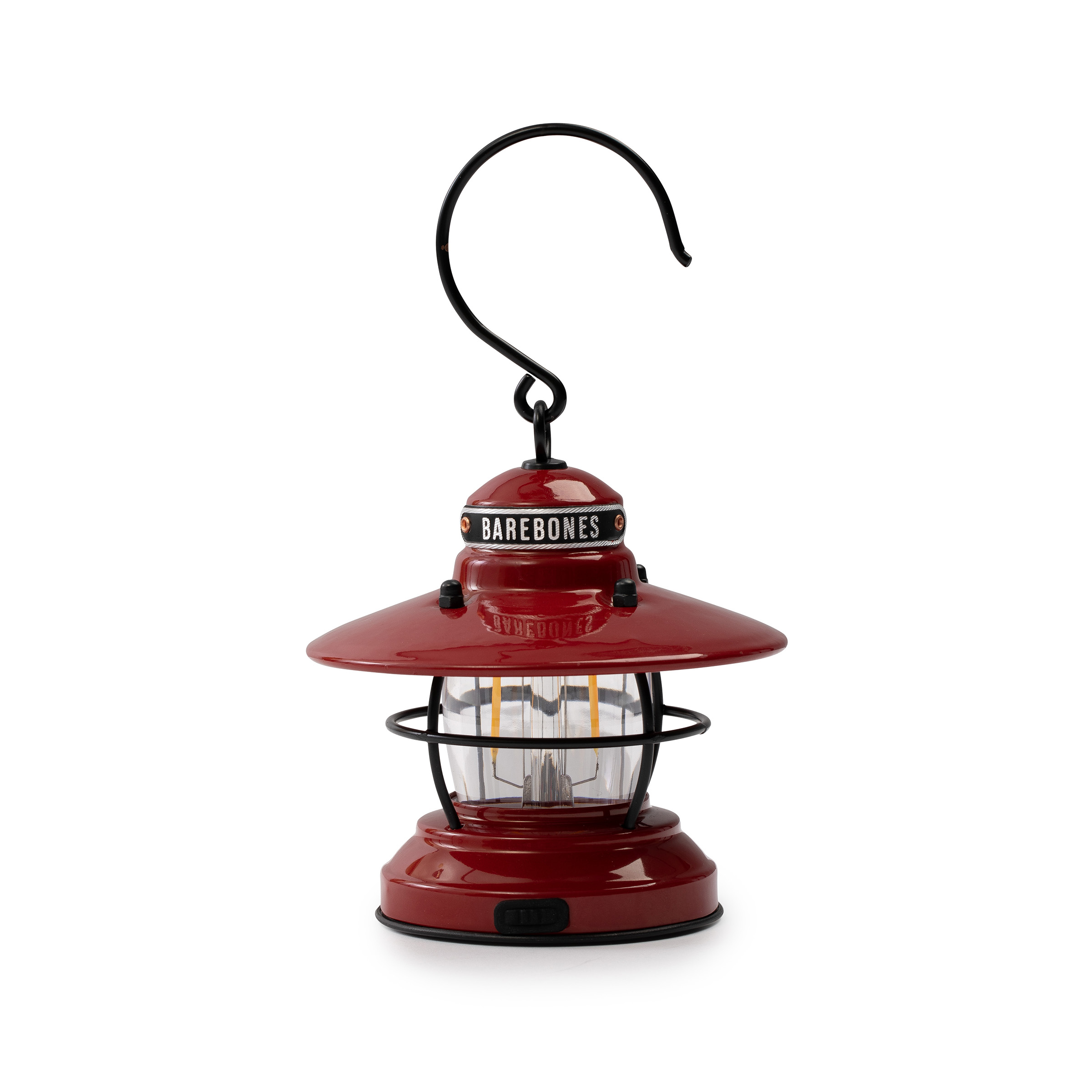 product: Barebones Edison Mini Lantern Red shown